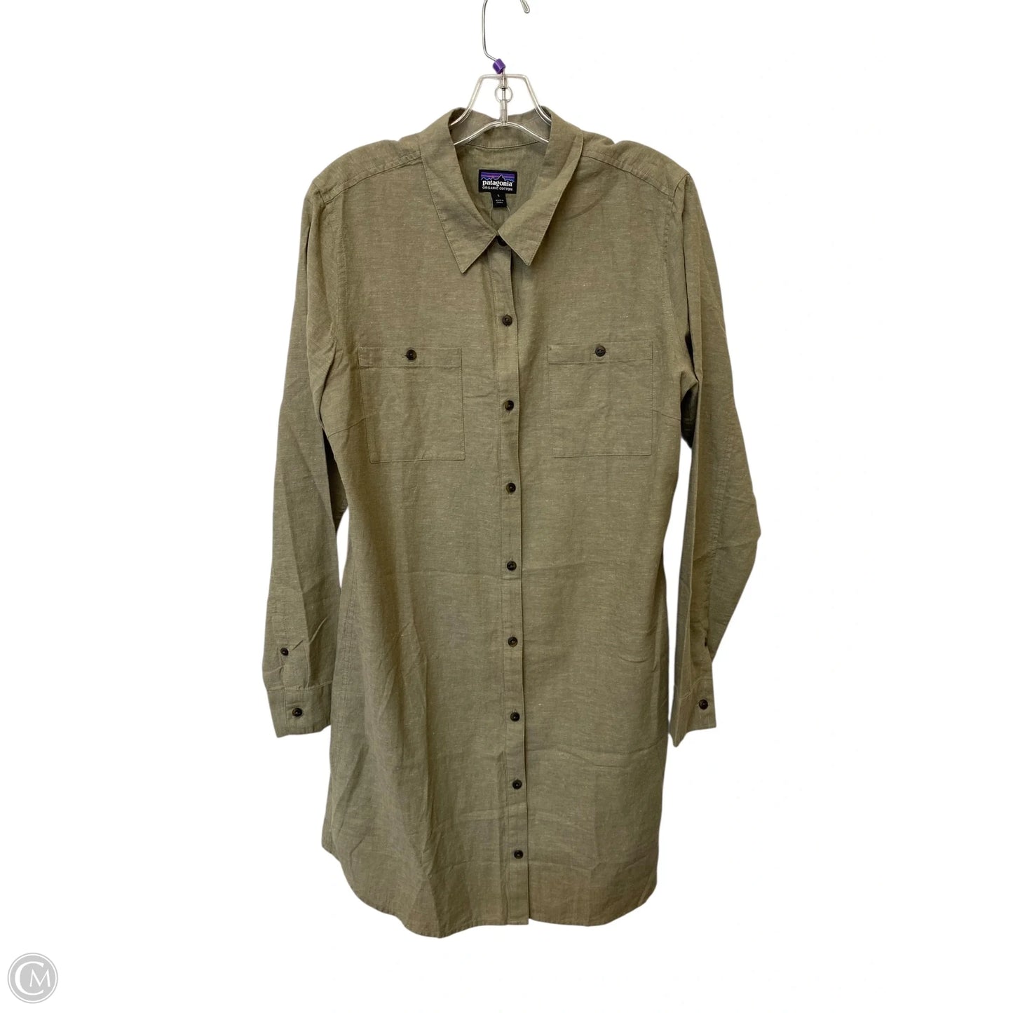 Dress Casual Midi By Patagonia In Green, Size: L