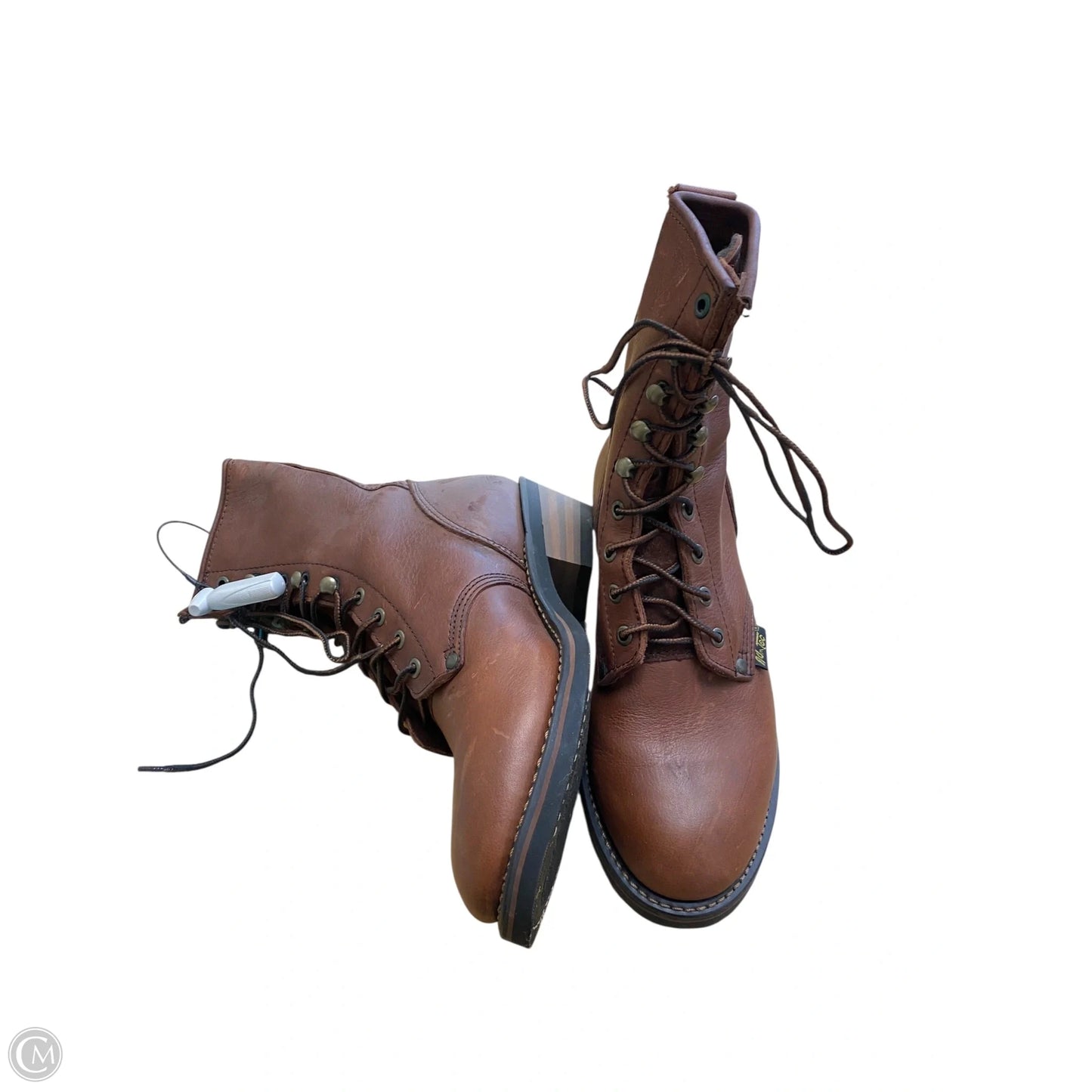 Boots Combat By Clothes Mentor In Brown, Size: 9