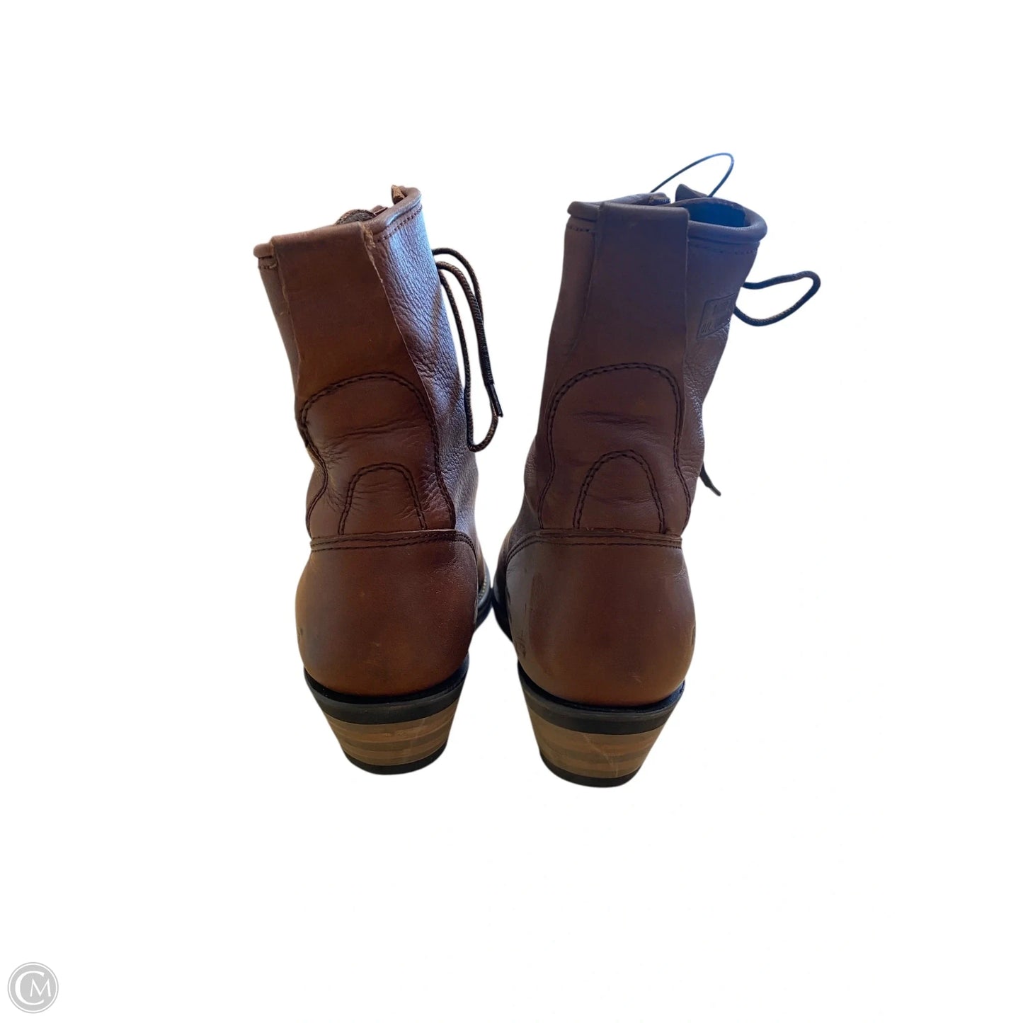 Boots Combat By Clothes Mentor In Brown, Size: 9
