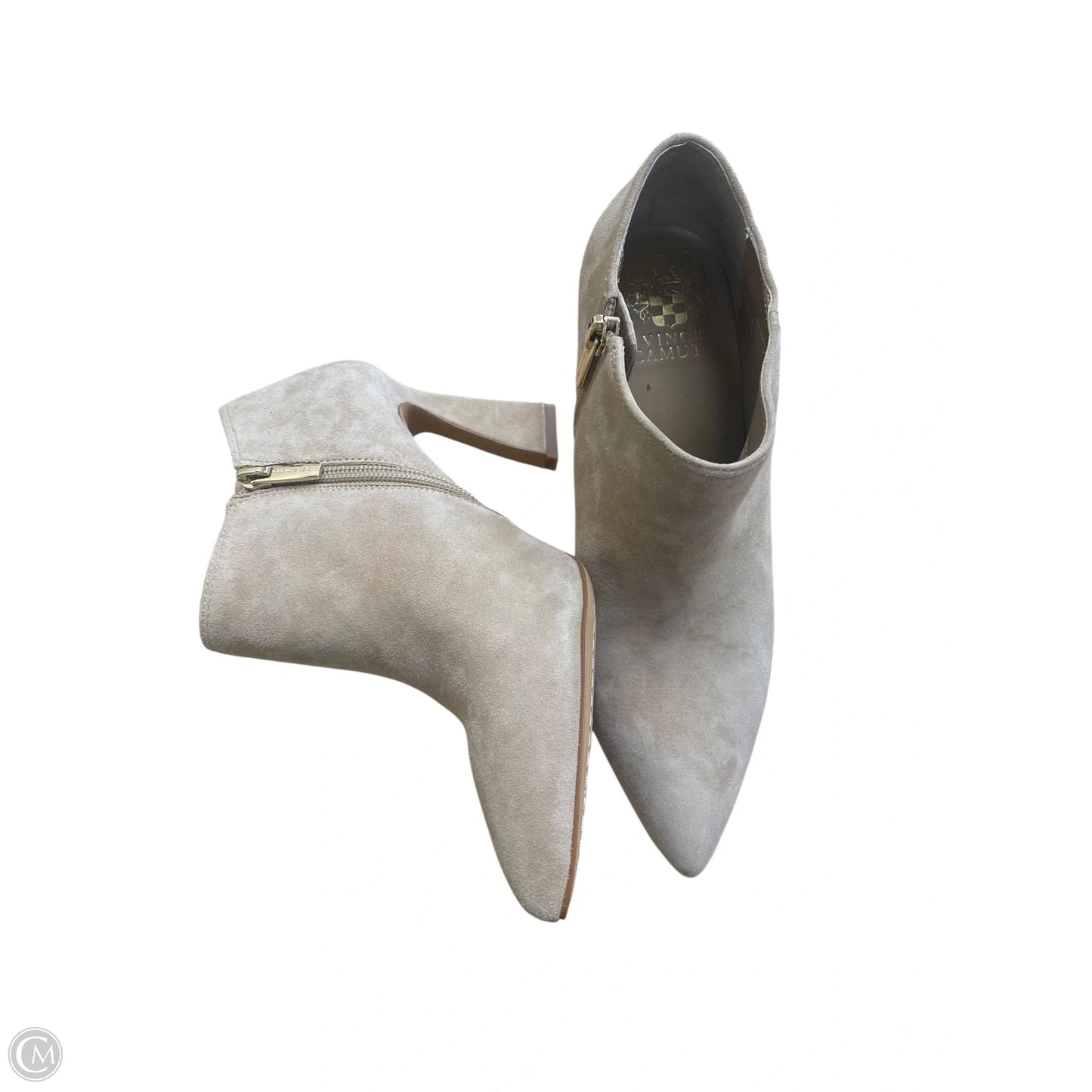Boots Ankle Heels By Vince Camuto In Tan, Size: 7