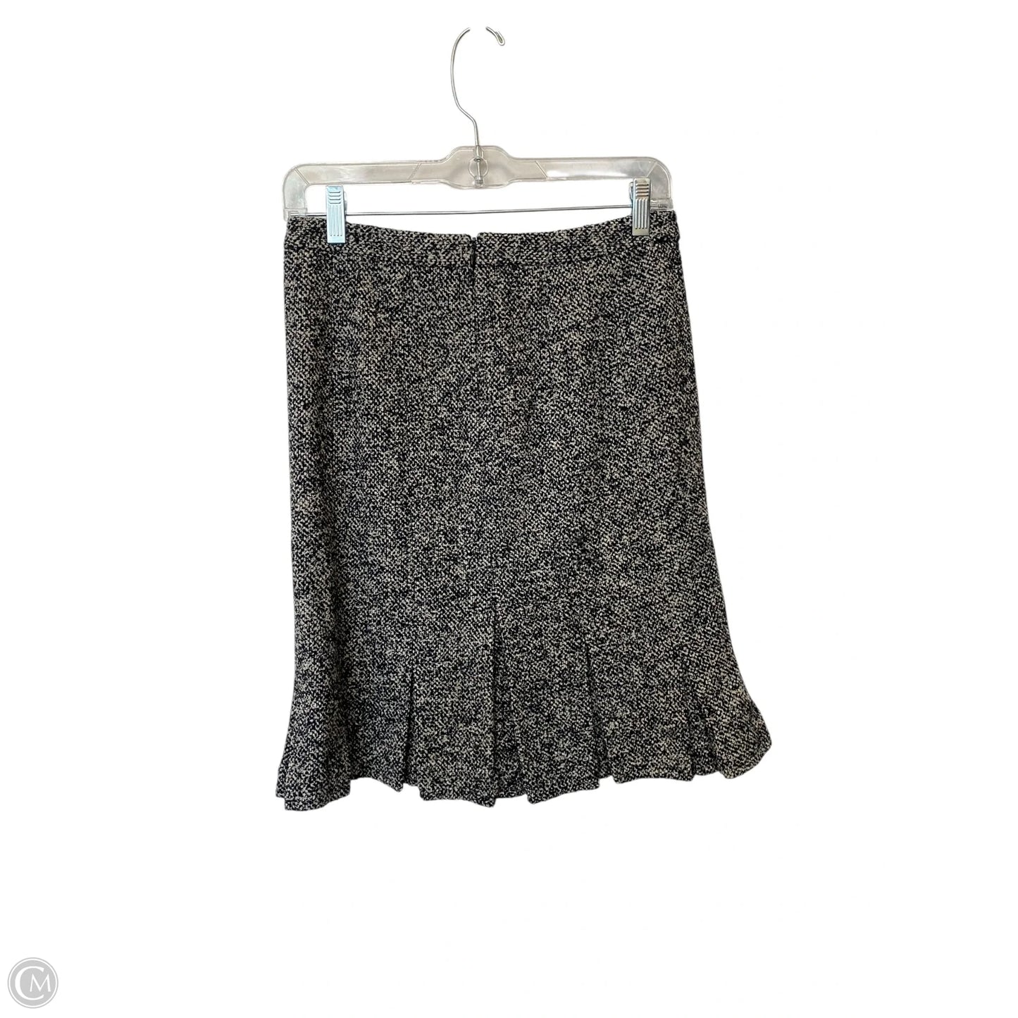 Skirt Midi By Loft In Black & Grey, Size: 2p