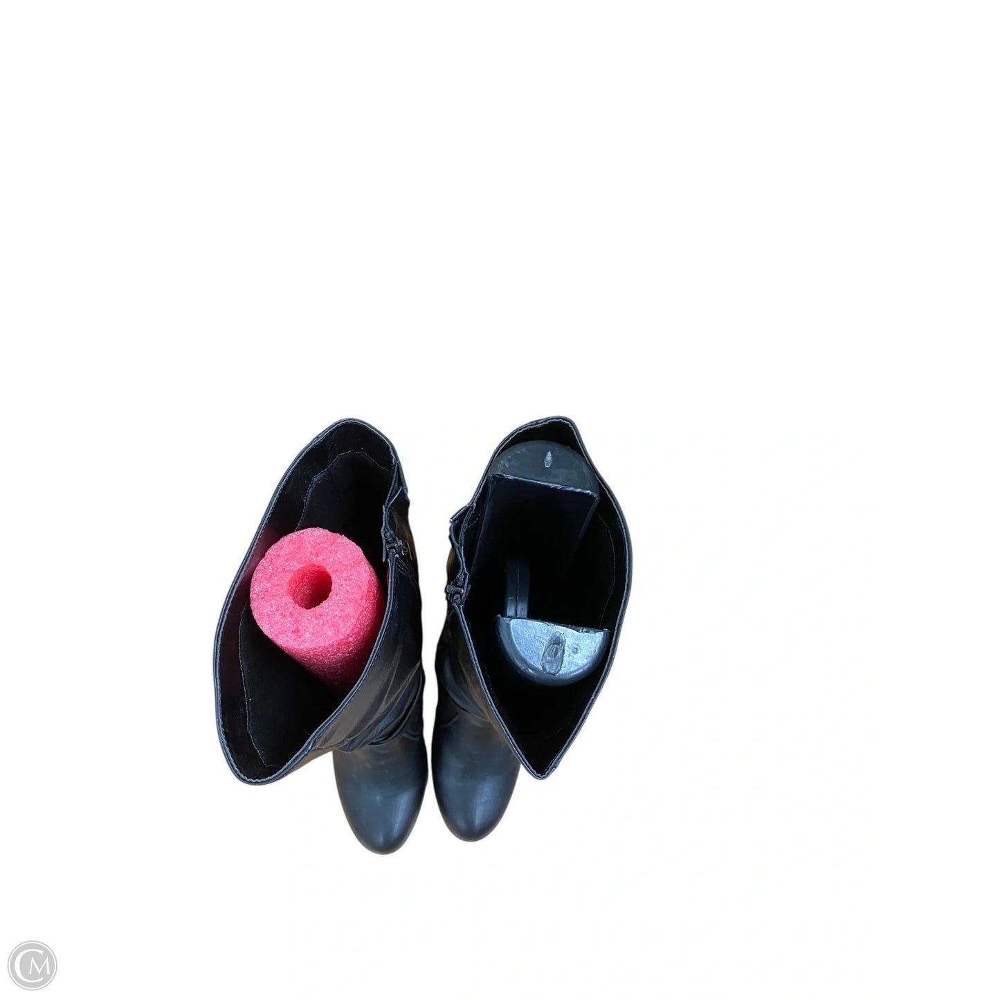 Boots Mid-calf Heels By Cme In Black, Size: 7