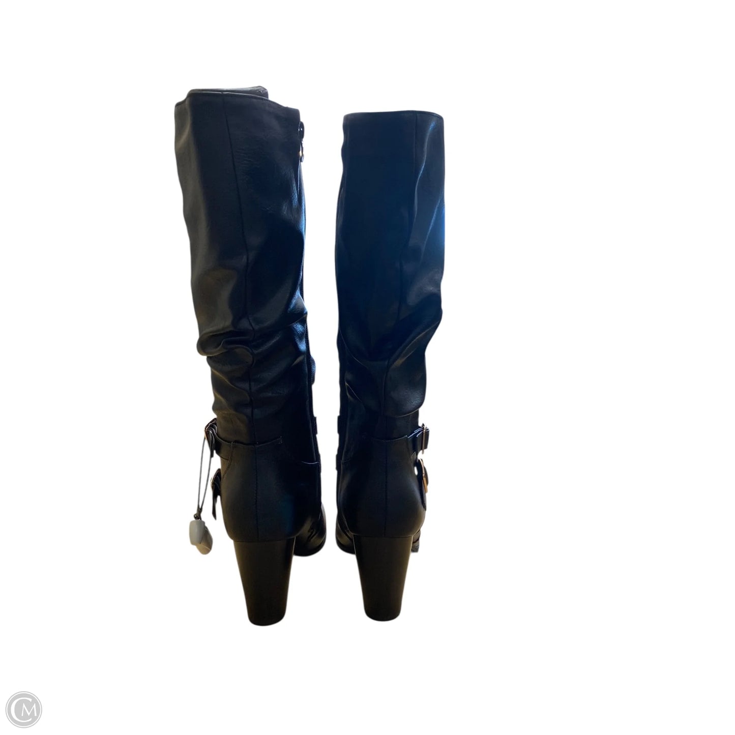 Boots Mid-calf Heels By Cme In Black, Size: 7