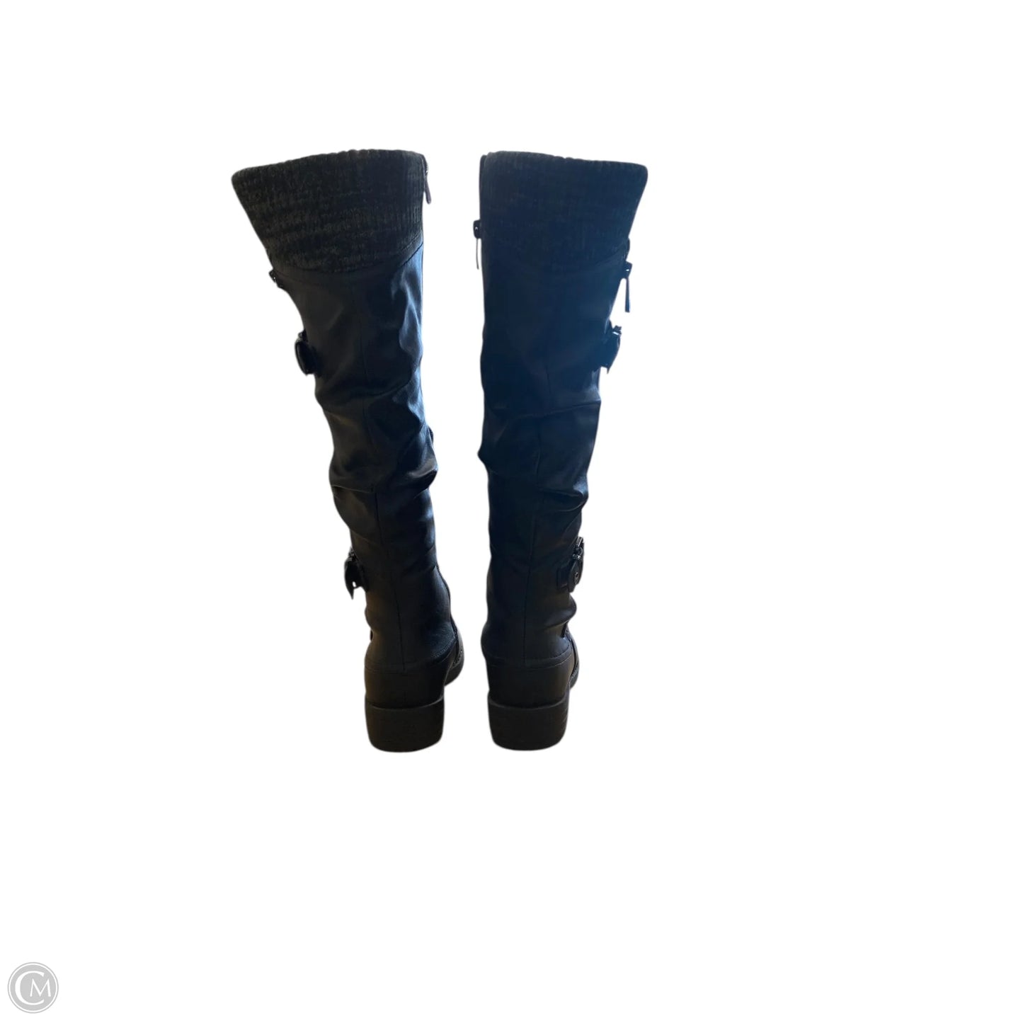 Boots Knee Heels By Cme In Black, Size: 7