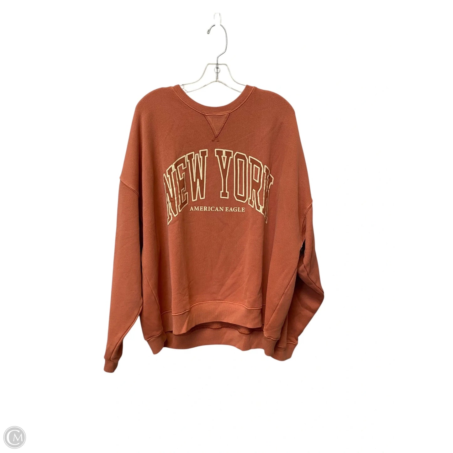 Sweatshirt Crewneck By American Eagle In Orange, Size: Xxl