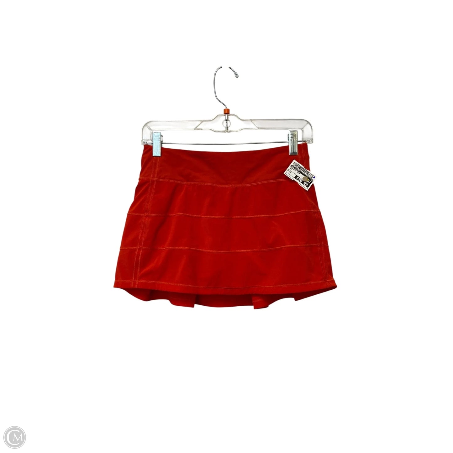 Athletic Skort By Lululemon In Red, Size: 4