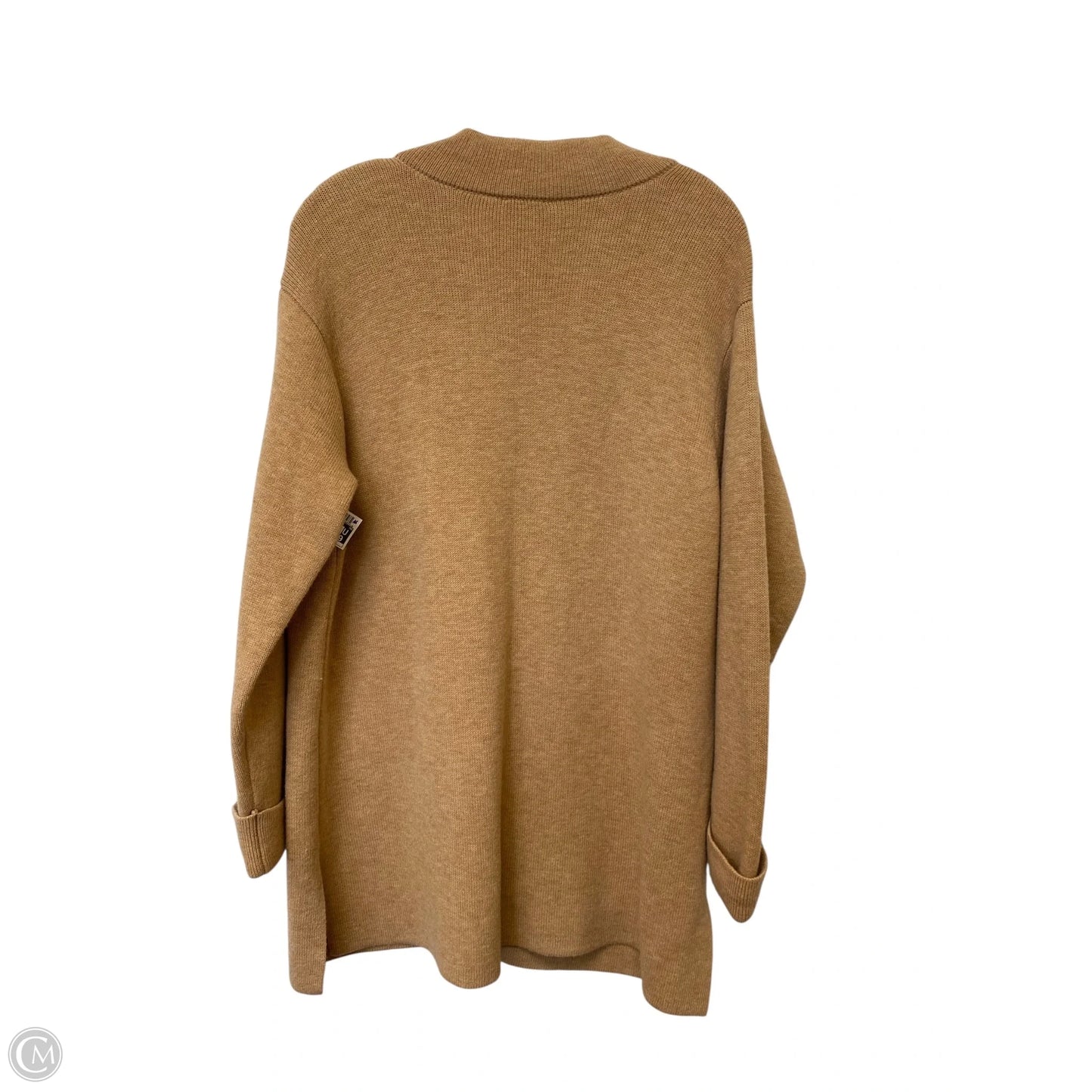 Sweater Cardigan By Talbots In Tan, Size: 1x