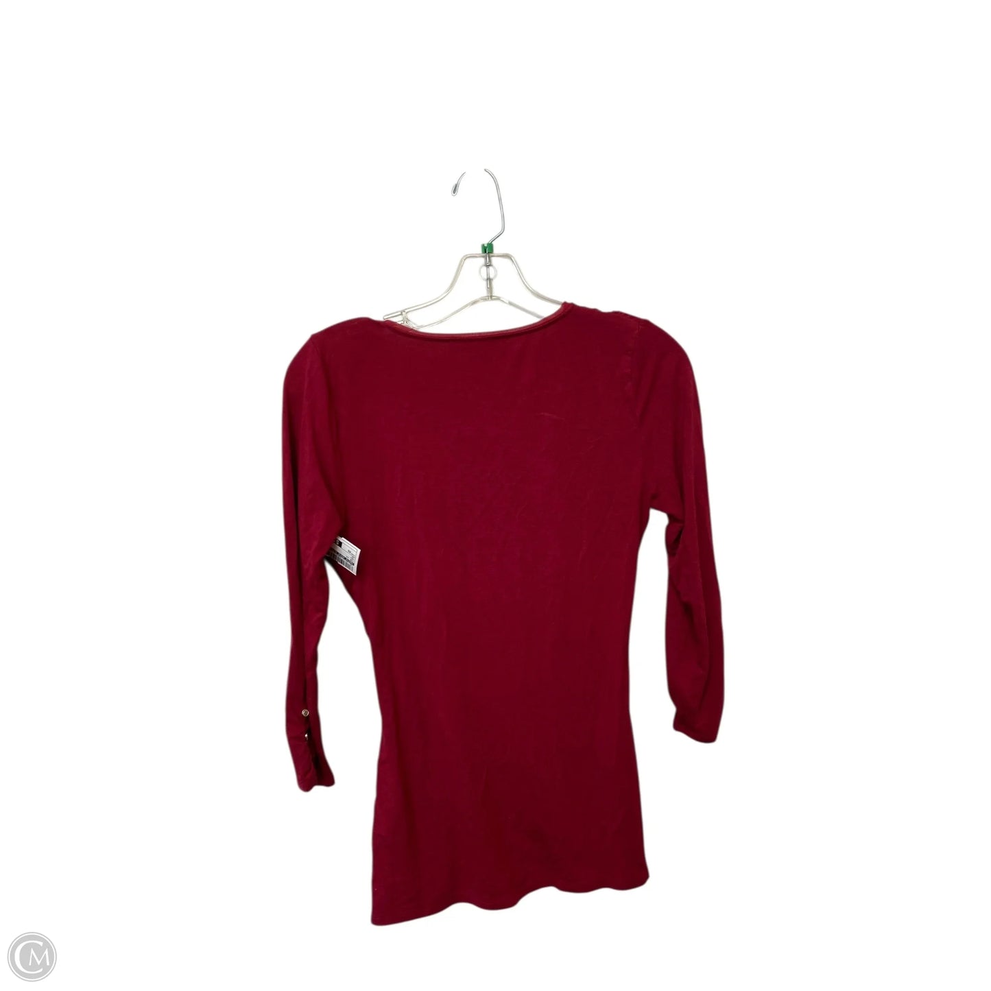 Top Long Sleeve By White House Black Market In Red, Size: Xs