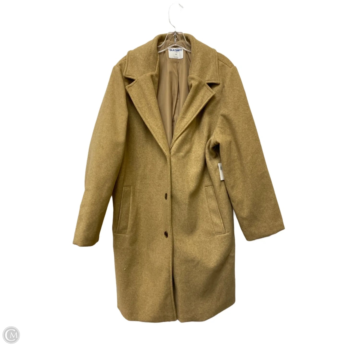 Coat Peacoat By Old Navy In Tan, Size: 2x
