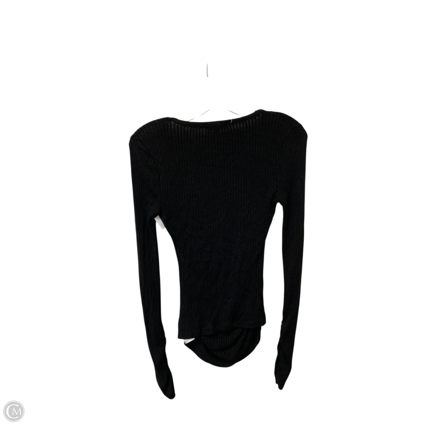 Top Long Sleeve Basic By Good American In Black, Size: 0