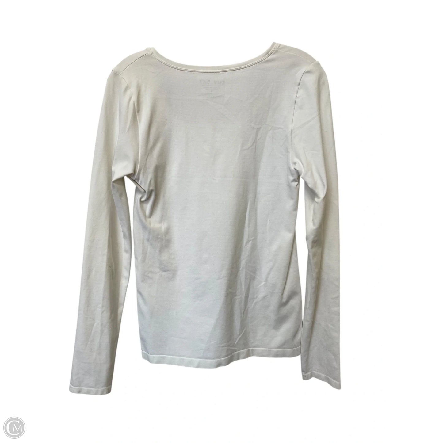 Top Long Sleeve Basic By White House Black Market In White, Size: M