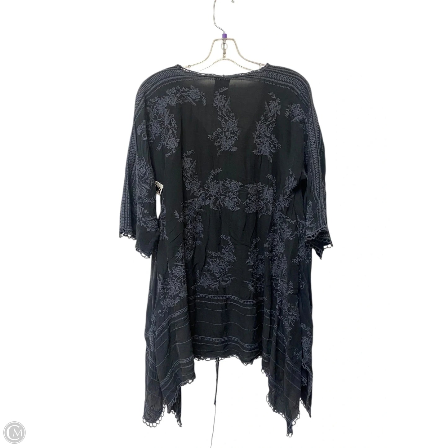 Tunic Long Sleeve By Johnny Was In Black, Size: S