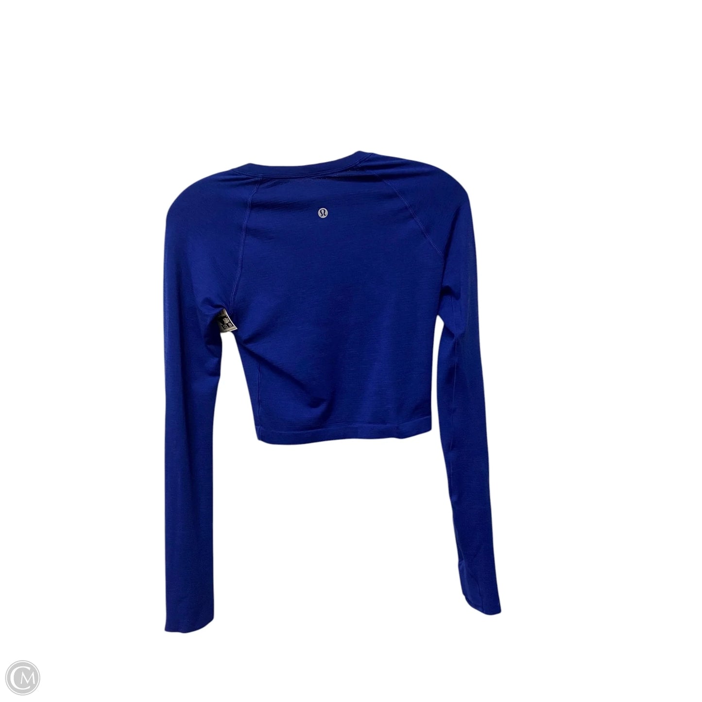 Athletic Top Long Sleeve Crewneck By Lululemon In Blue, Size: 4