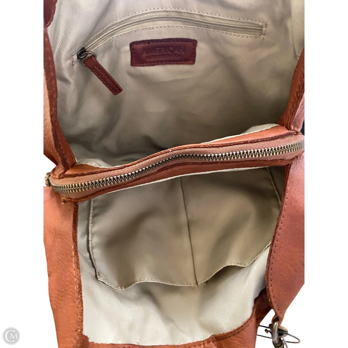 Handbag Leather By Clothes Mentor, Size: Medium