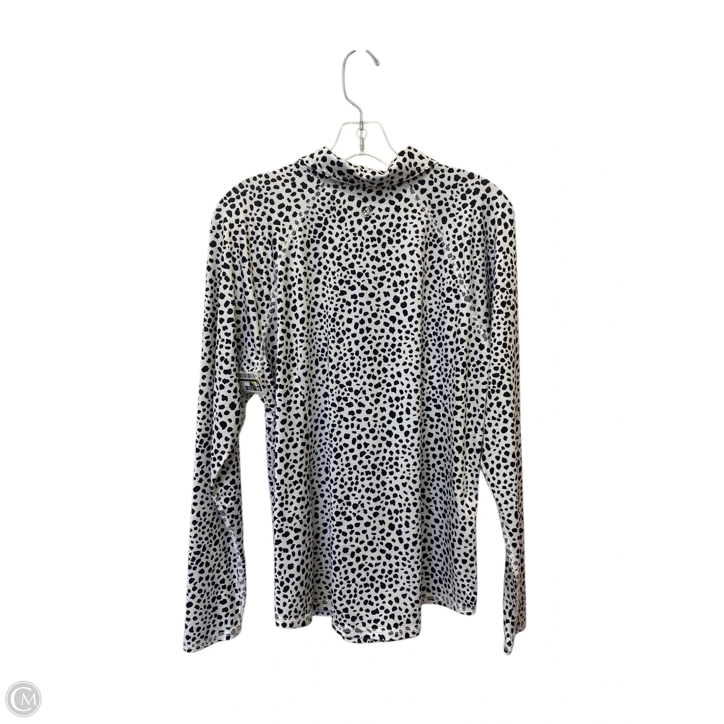 Athletic Top Long Sleeve Collar By Jofit In Animal Print, Size: Xl