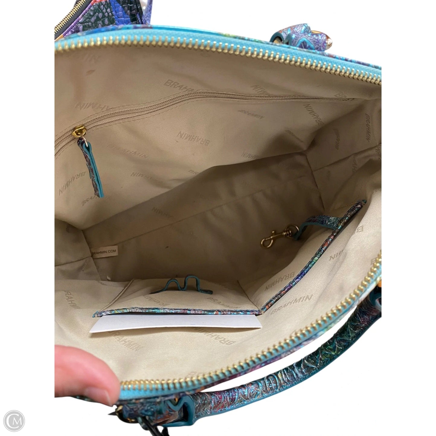 Handbag Designer By Brahmin, Size: Medium