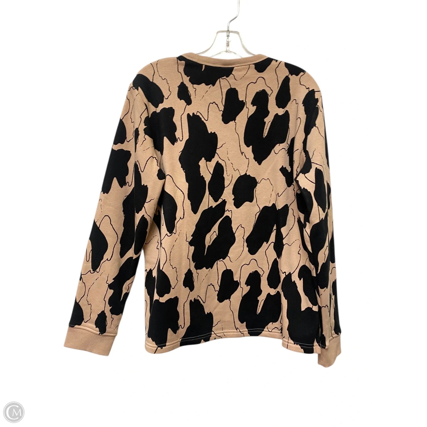 Athletic Sweatshirt Crewneck By Adidas In Animal Print, Size: L