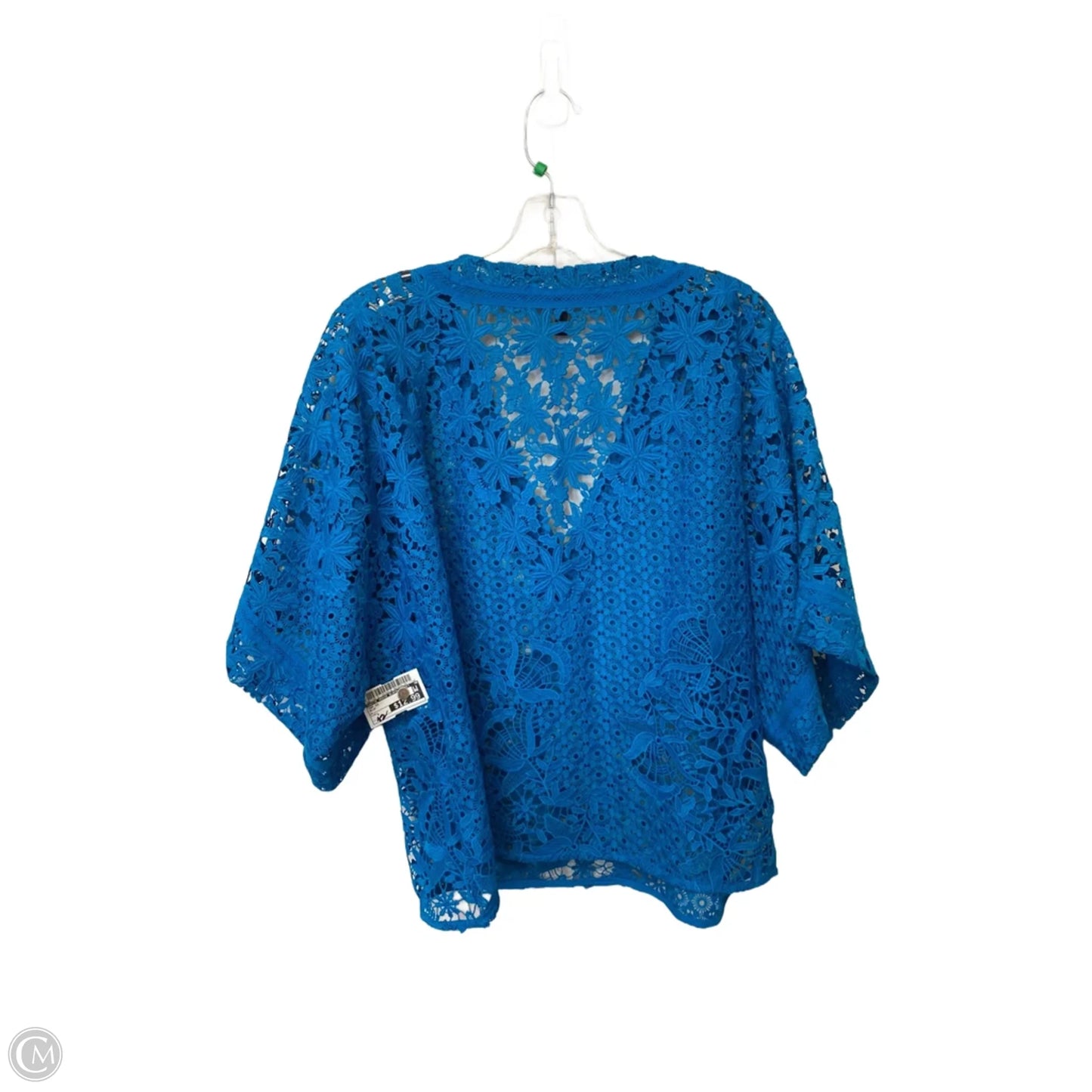 Top Short Sleeve By White House Black Market In Blue, Size: L