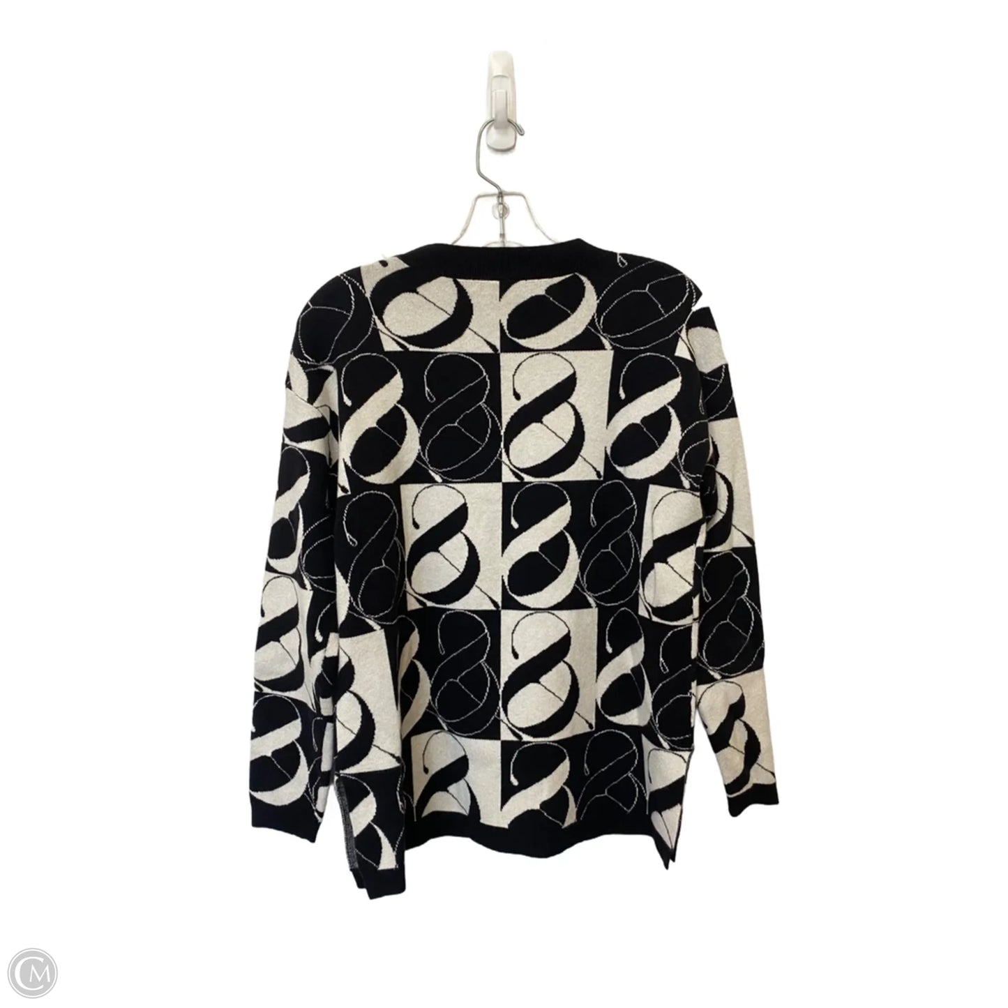 Sweater By Lou And Grey In Black & White, Size: Xs
