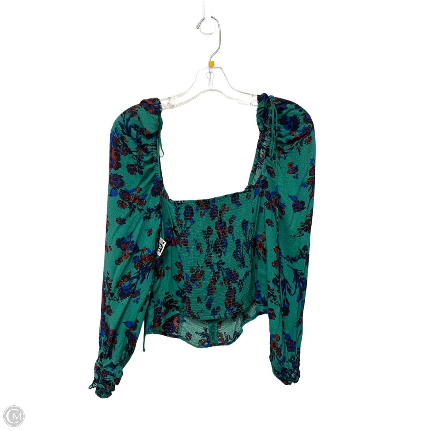 Top Long Sleeve By Free People In Green, Size: M