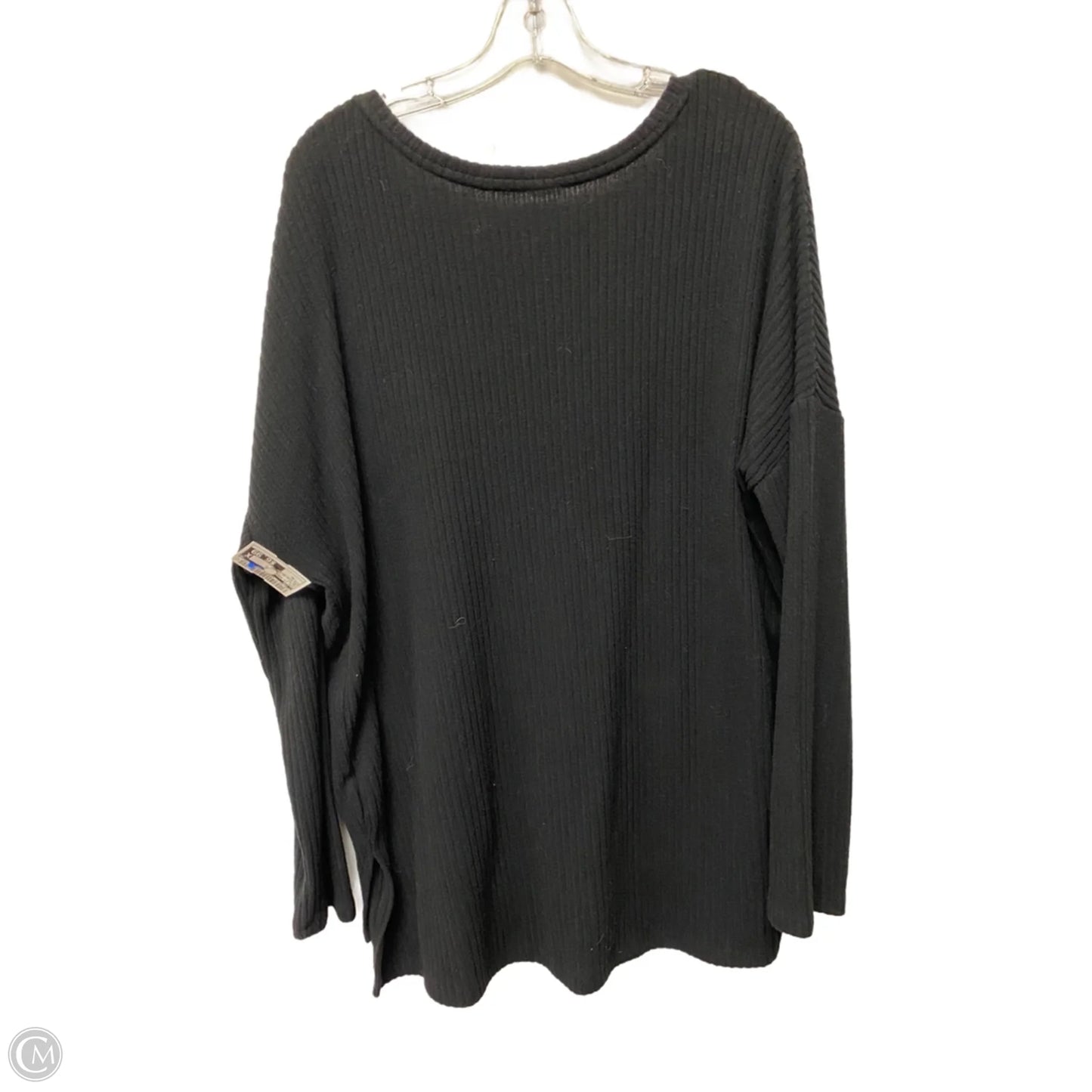 Top Long Sleeve Basic By Cme In Black, Size: Xl