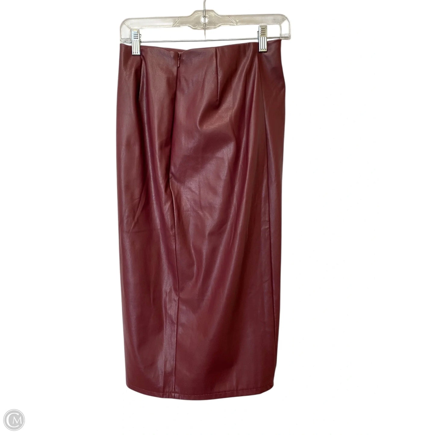 Skirt Maxi By Open Edit In Maroon, Size: M