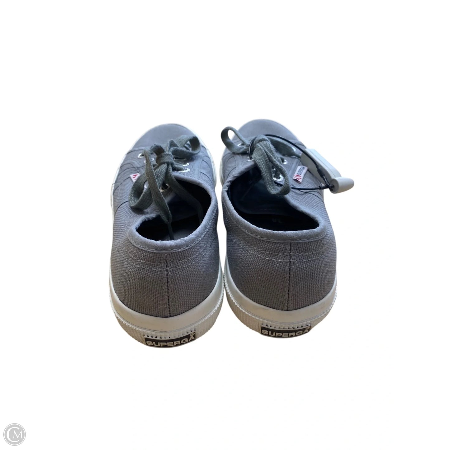 Shoes Flats By Superga In Grey, Size: 7.5