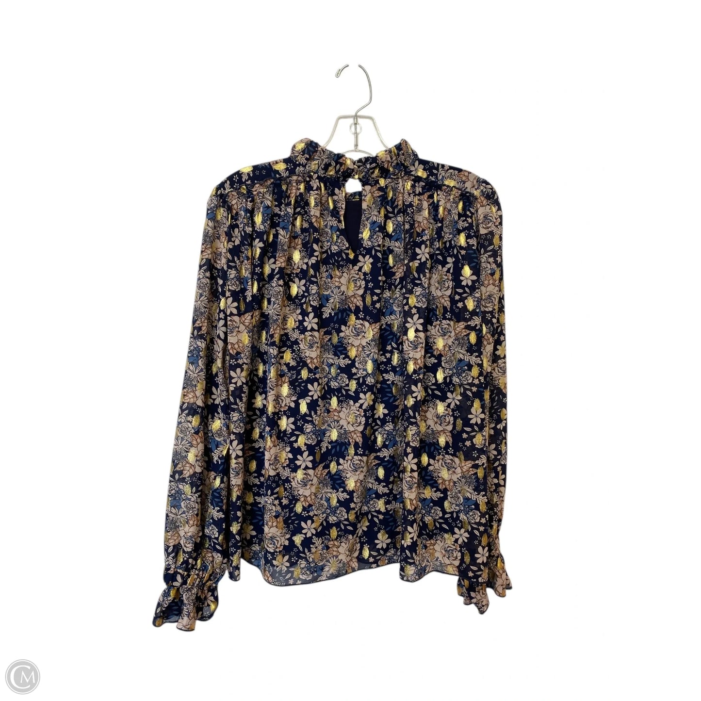 Top Long Sleeve By Fabrik In Floral Print, Size: S