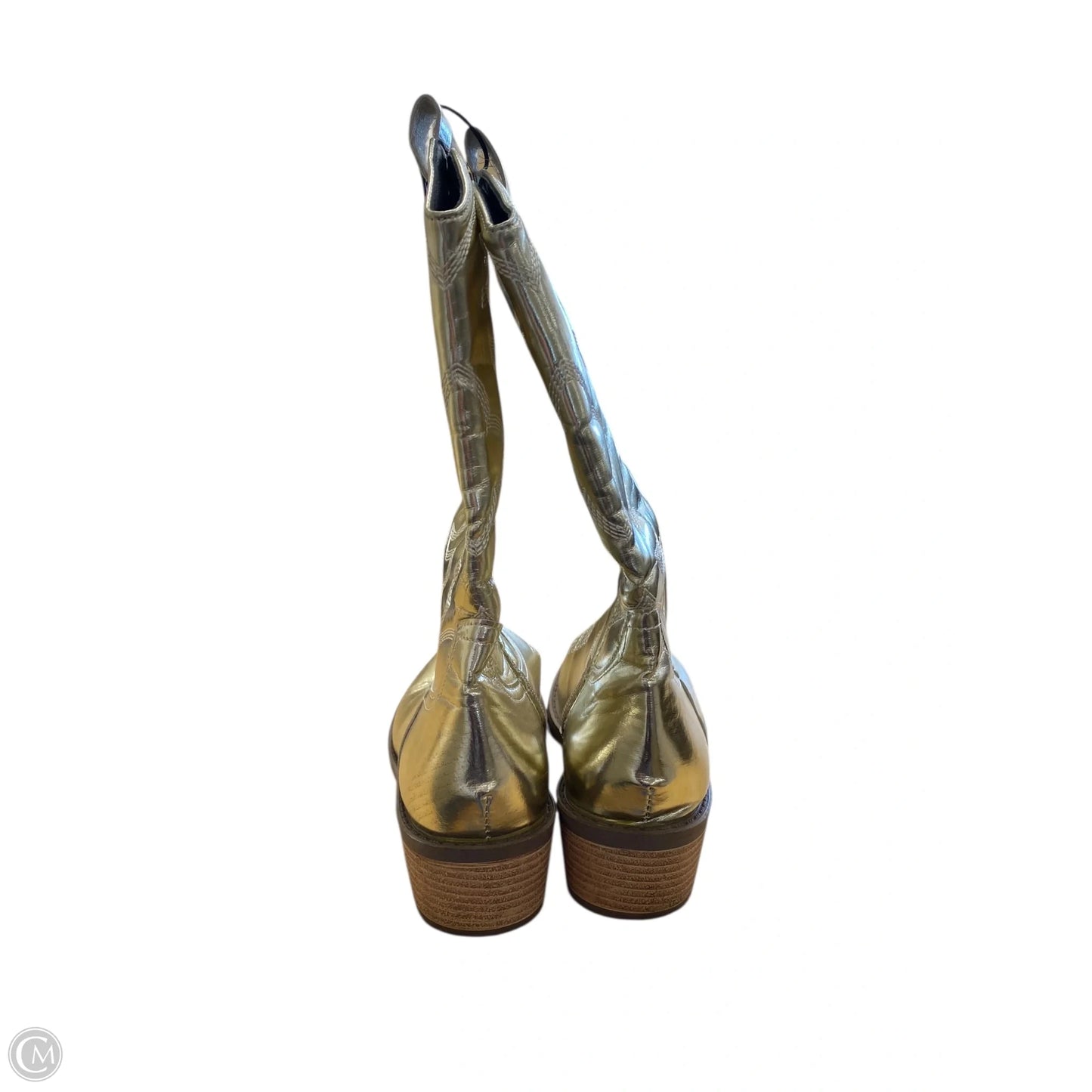 Boots Western By Cme In Gold, Size: 10