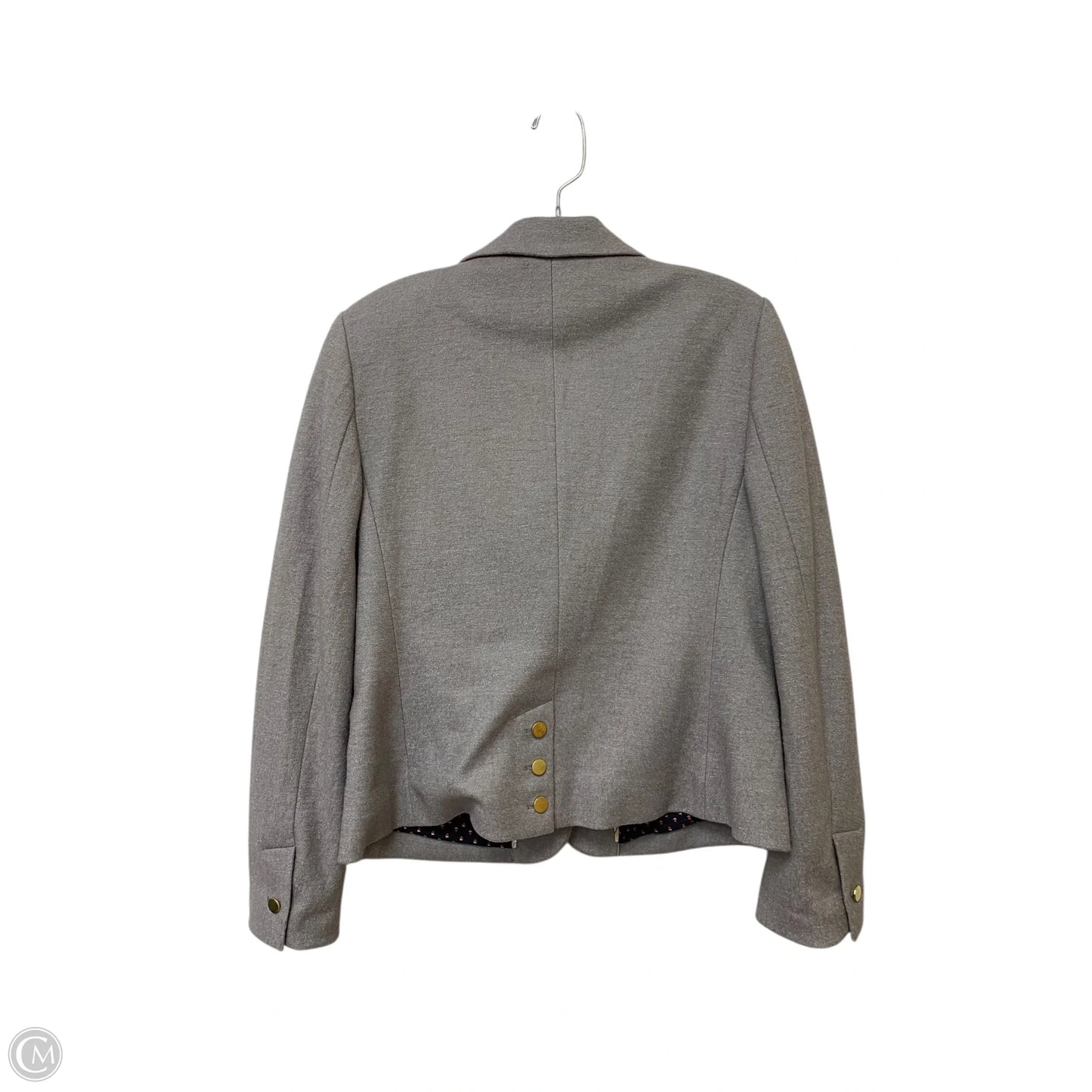 Blazer By Clothes Mentor In Grey, Size: 10