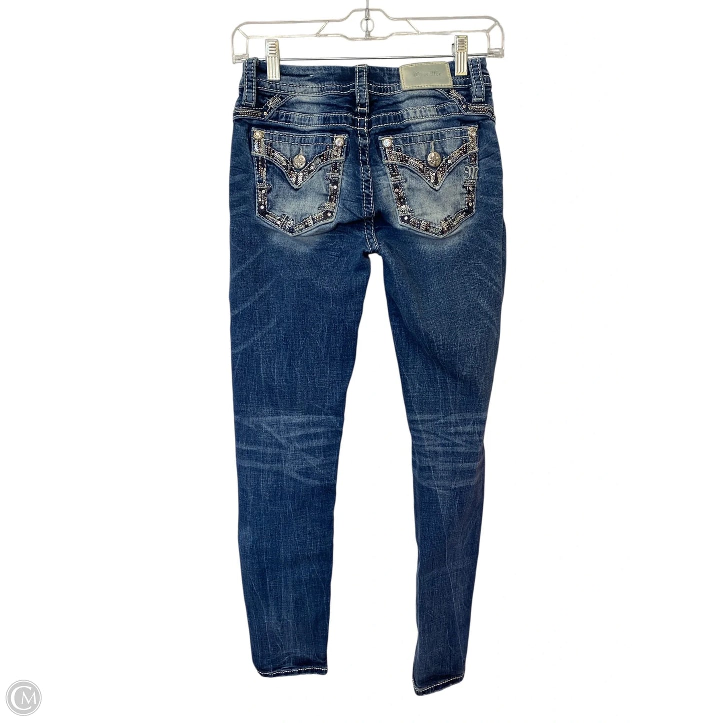 Jeans Skinny By Miss Me In Blue Denim, Size: 0