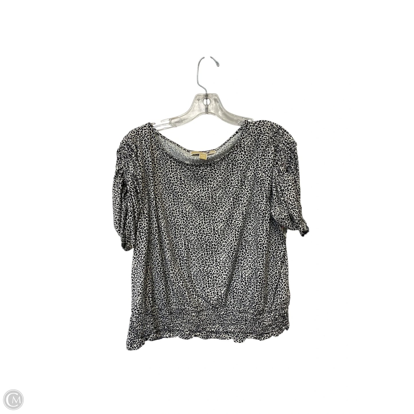 Top Short Sleeve By Michael By Michael Kors In Animal Print, Size: Xl