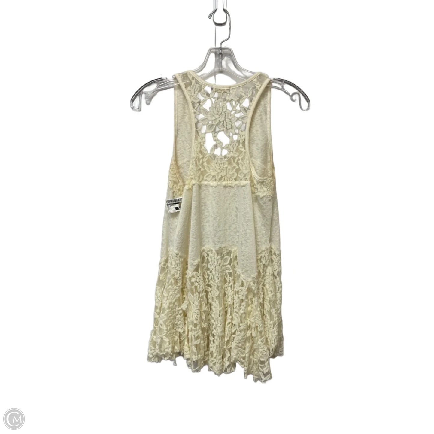 Top Sleeveless By Eyeshadow In Cream, Size: M