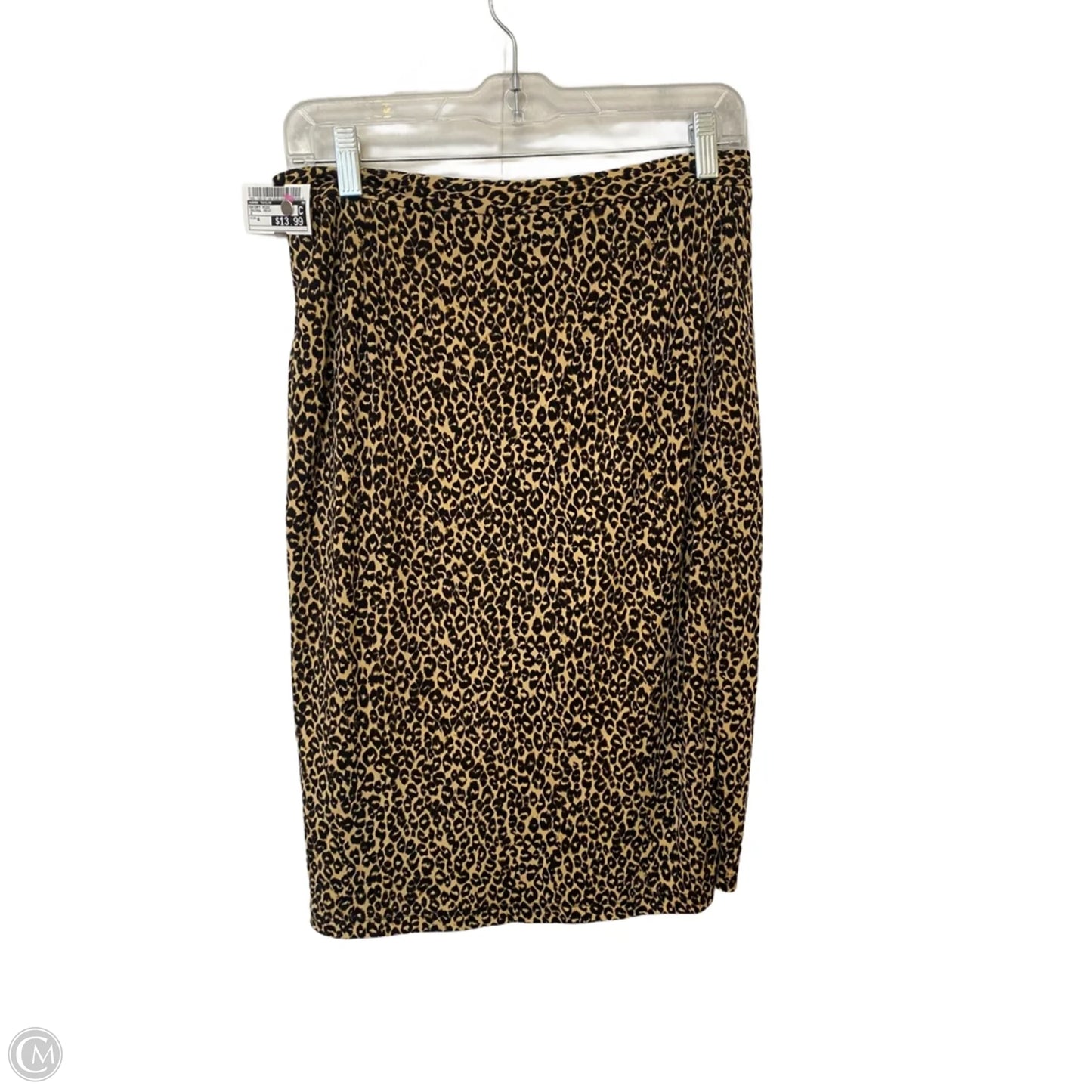 Skirt Midi By Ann Taylor In Animal Print, Size: 6