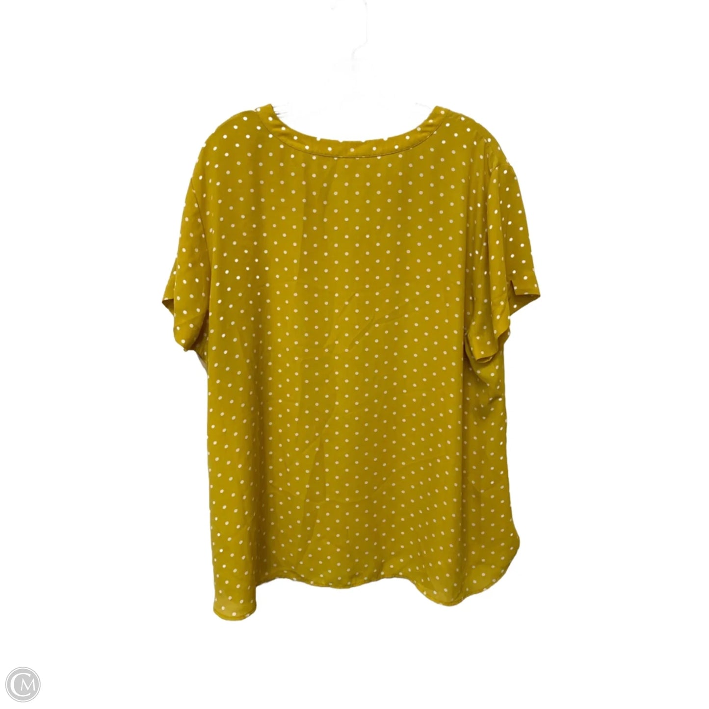 Top Short Sleeve By Cmf In Yellow, Size: Xl