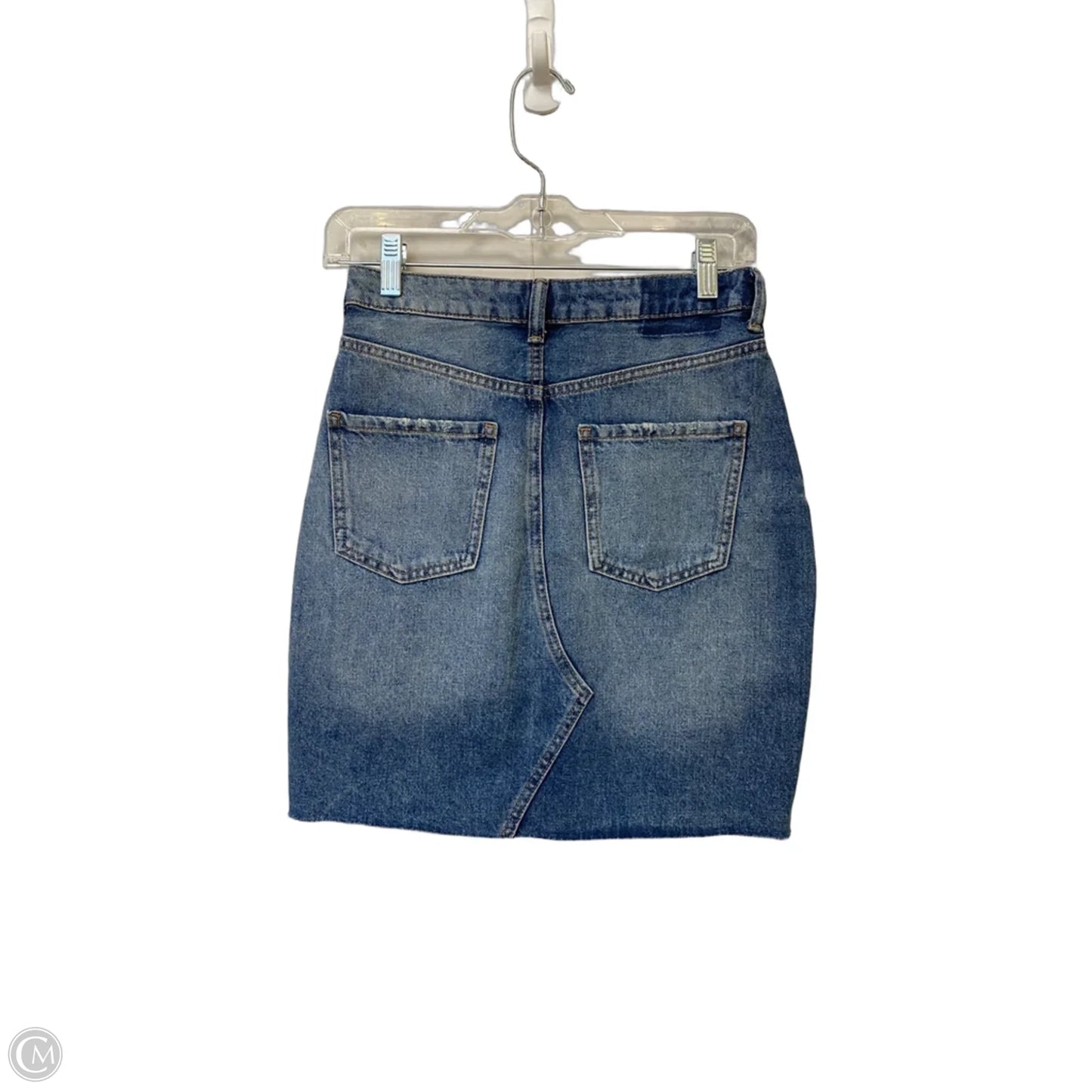 Skirt Mini & Short By H&m In Blue Denim, Size: 2