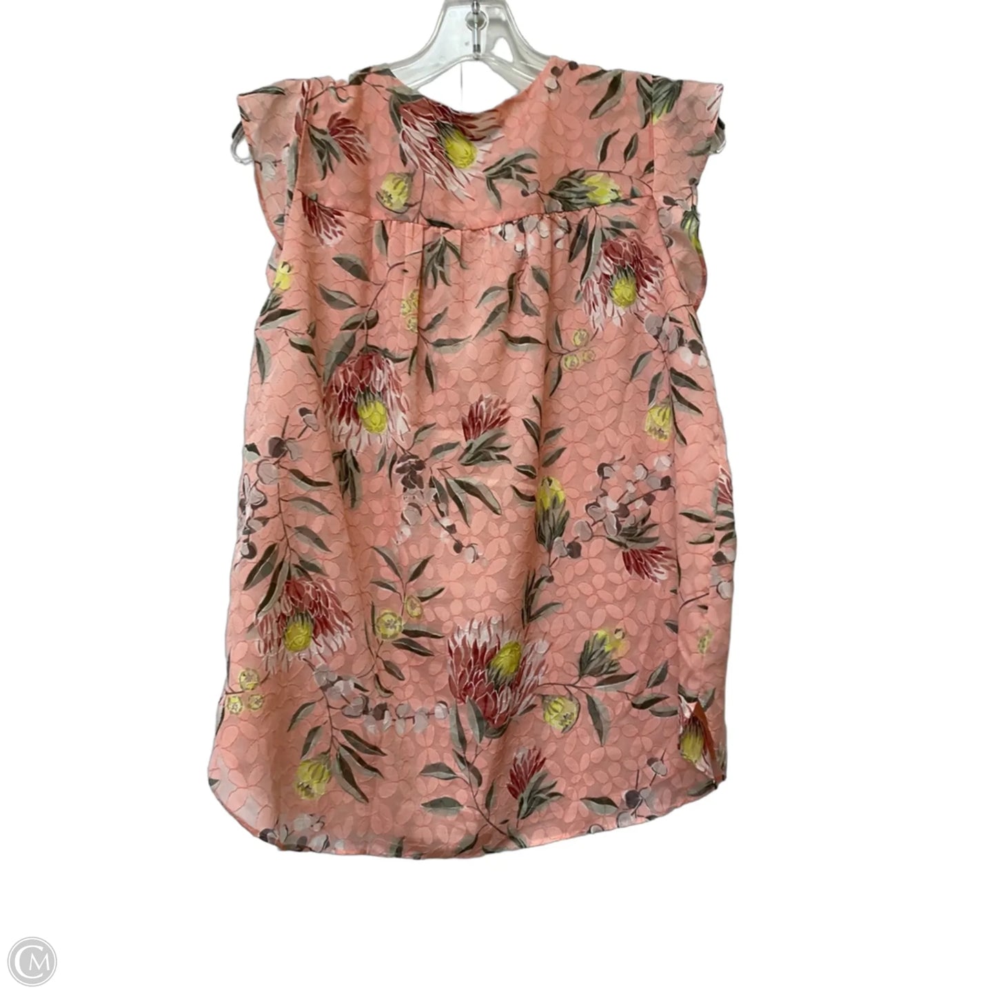 Top Sleeveless By Loft In Pink, Size: M