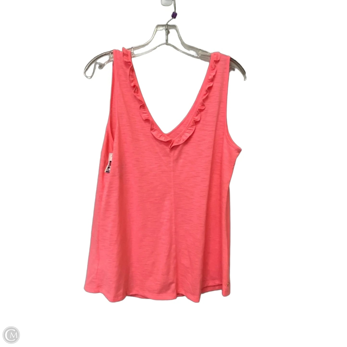 Top Sleeveless Designer By Lilly Pulitzer In Pink, Size: L