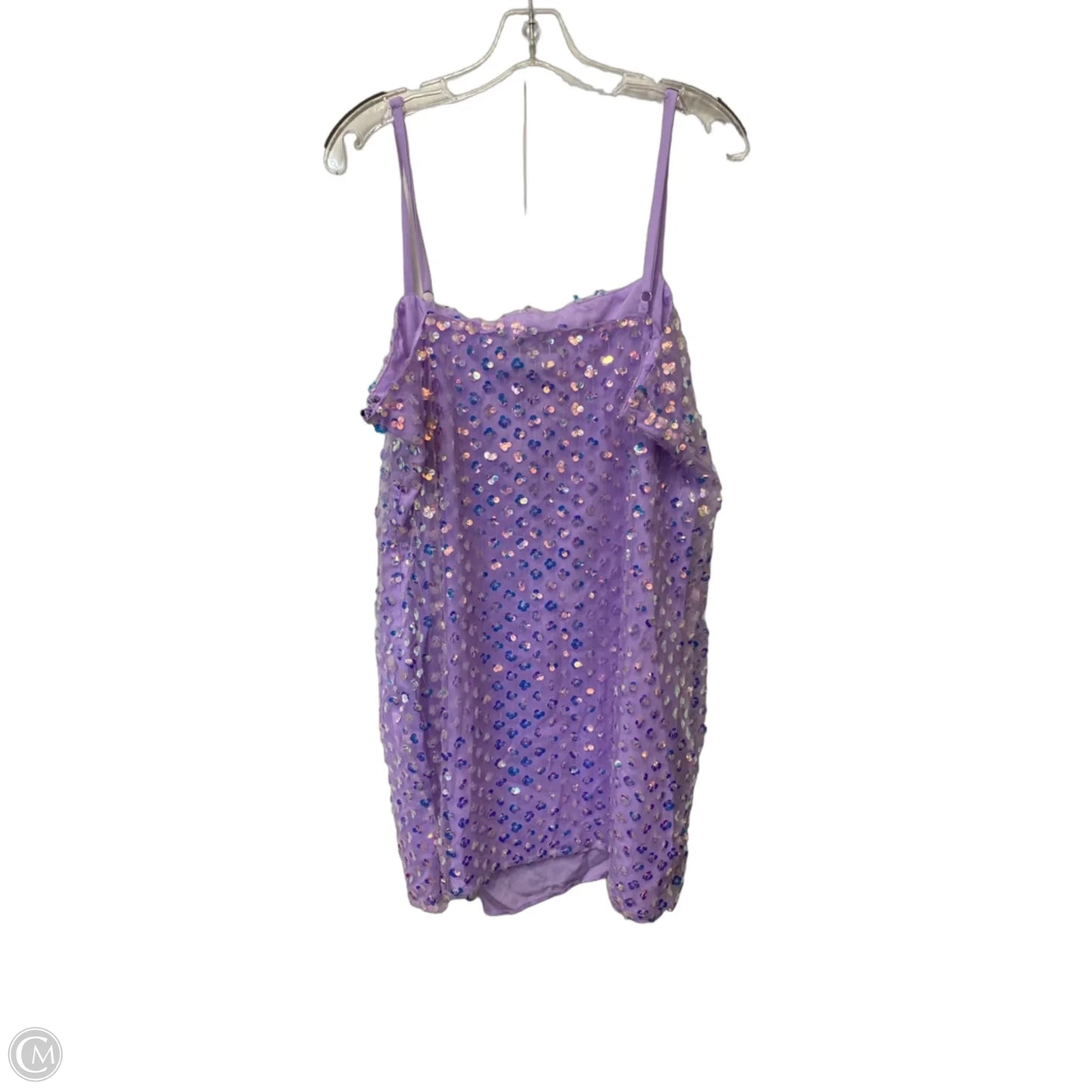 Dress Party Short By Forever 21 In Purple, Size: 2x