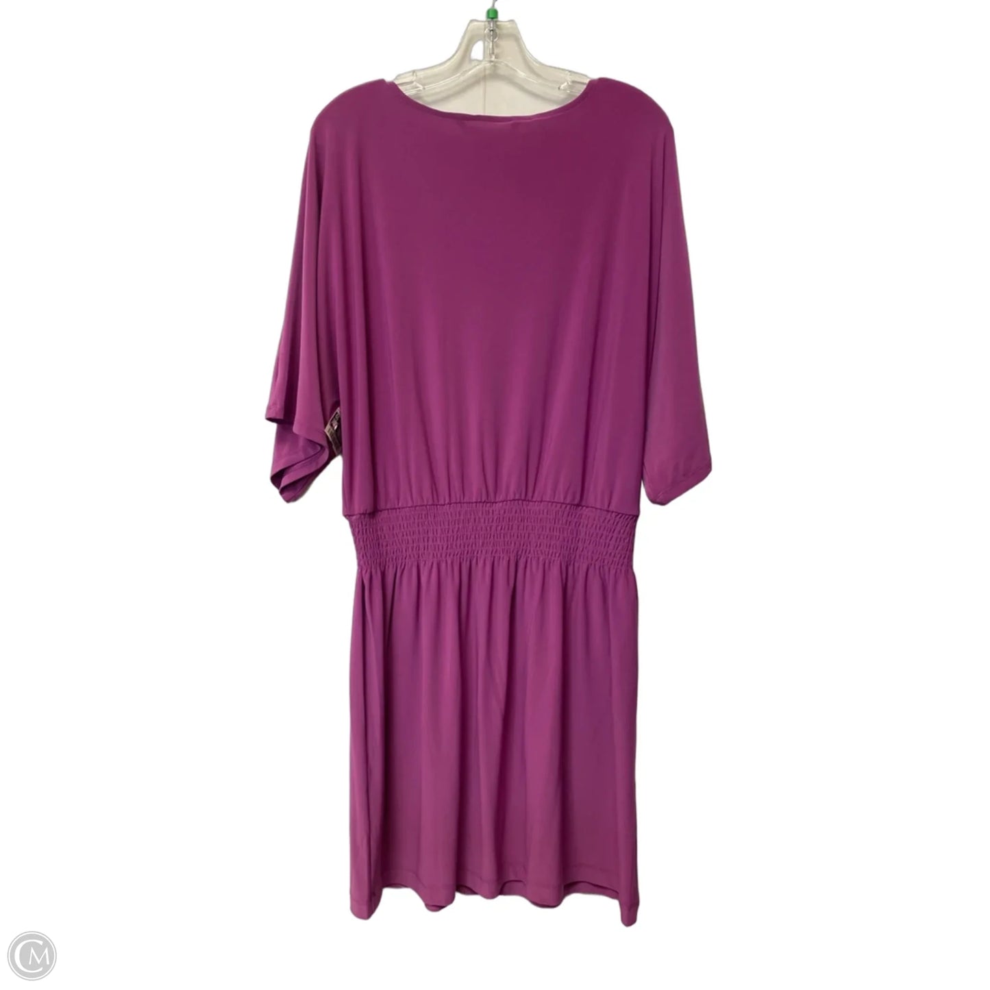 Dress Casual Midi By White House Black Market In Purple, Size: L