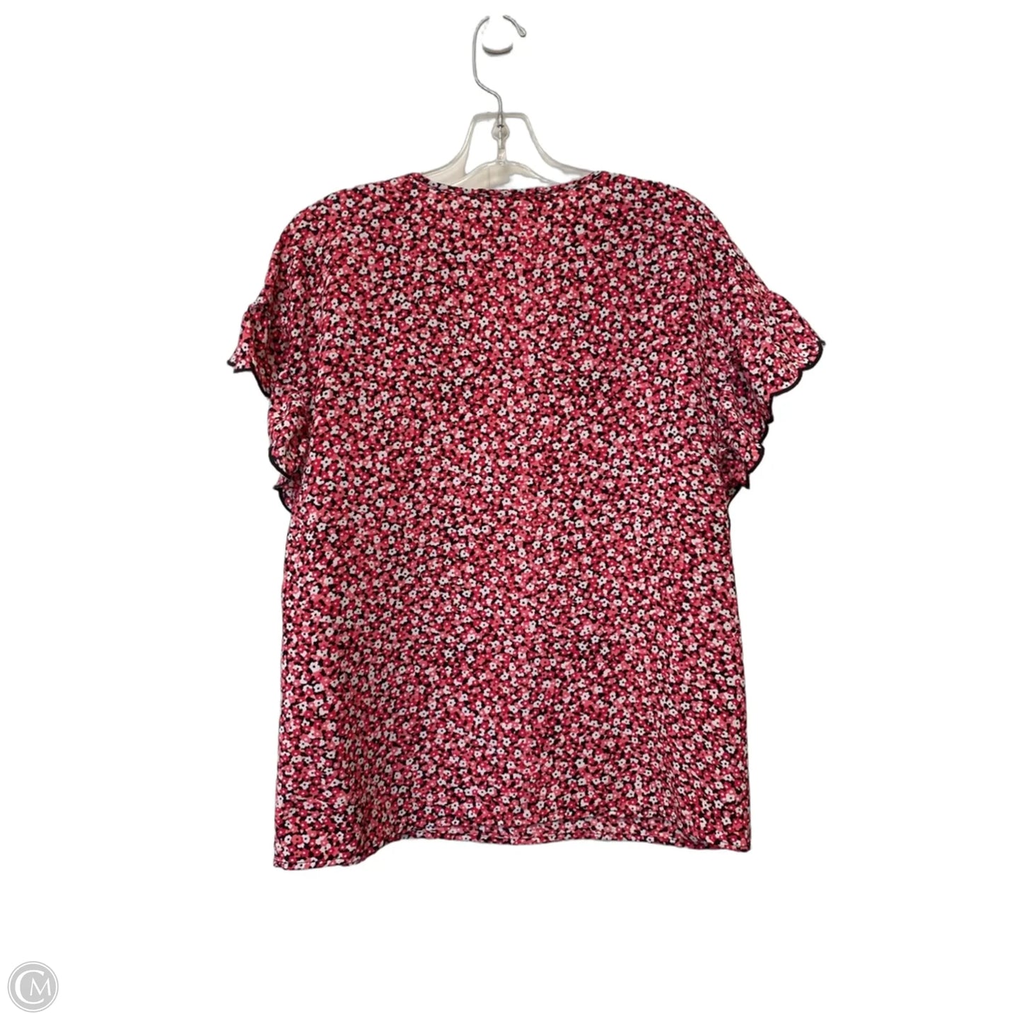 Top Short Sleeve By Michael By Michael Kors In Floral Print, Size: M