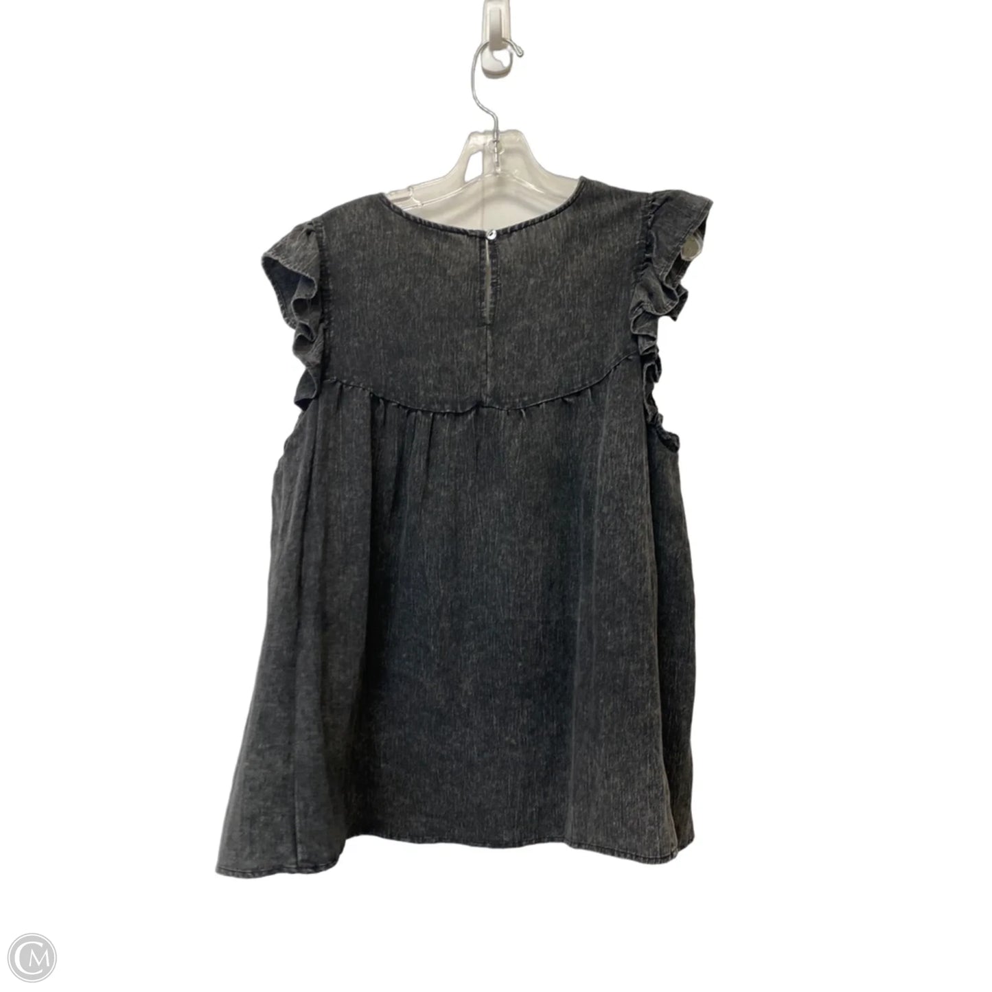 Top Short Sleeve By Umgee In Grey, Size: L