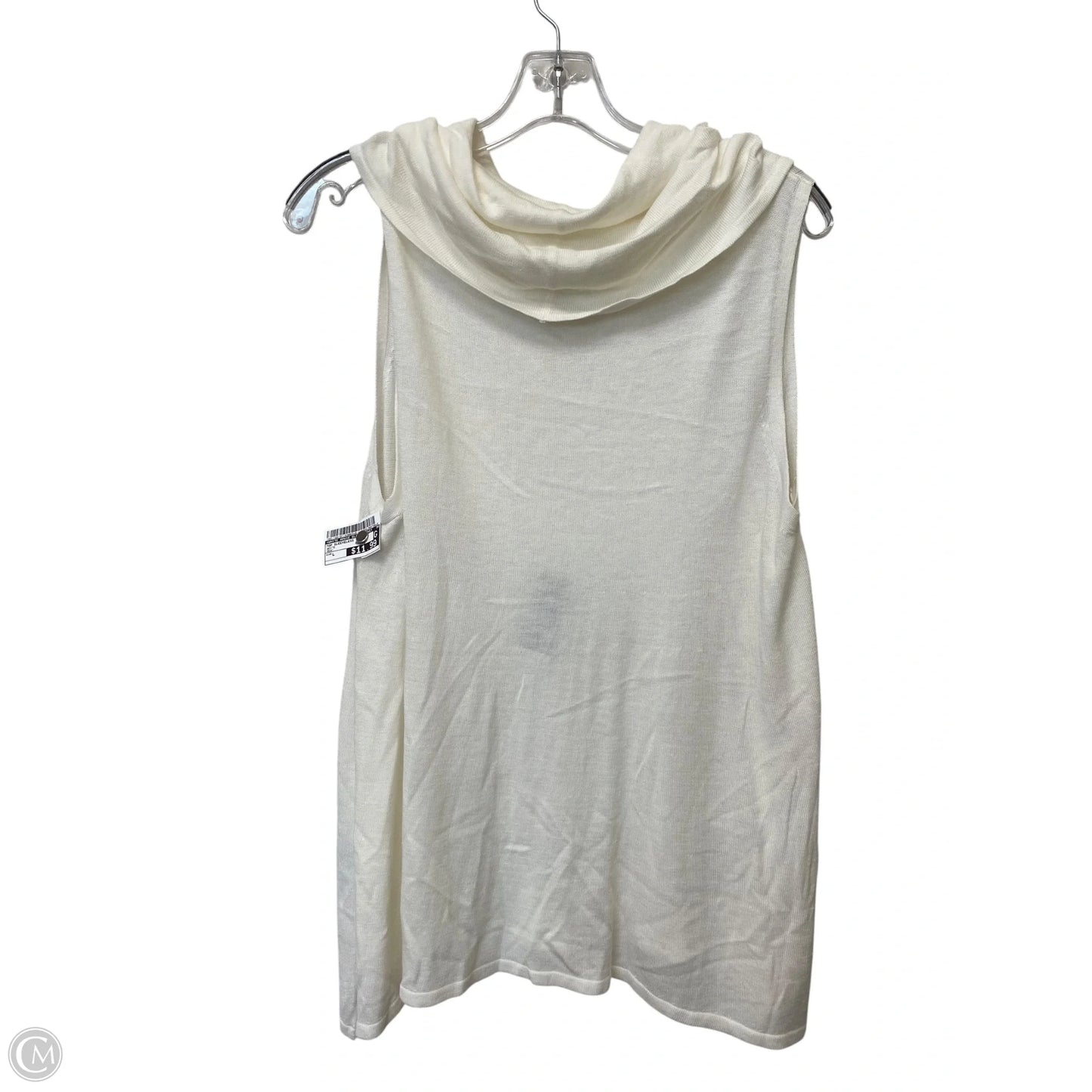 Top Sleeveless By White House Black Market In White, Size: L