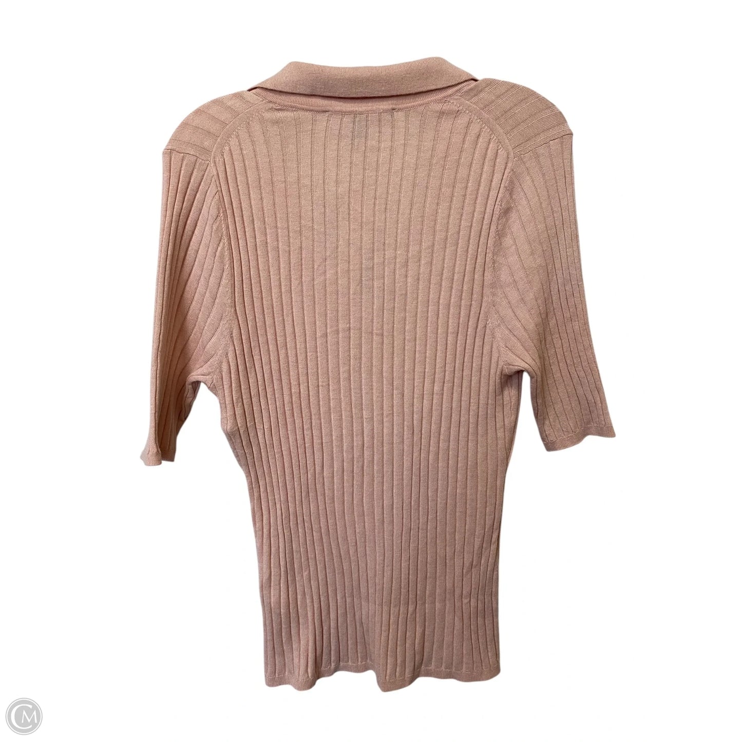 Top Short Sleeve By White House Black Market In Pink, Size: L