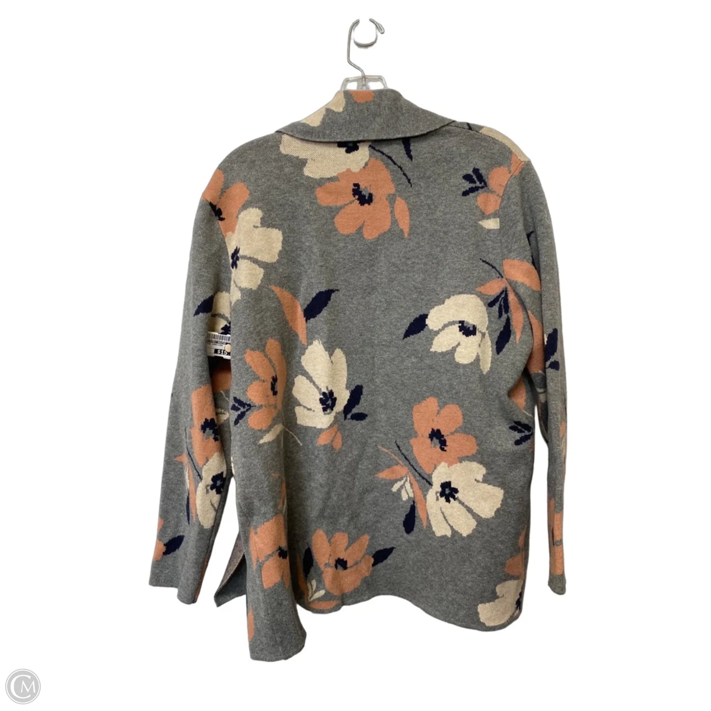 Sweater Cardigan By Clothes Mentor In Grey, Size: M