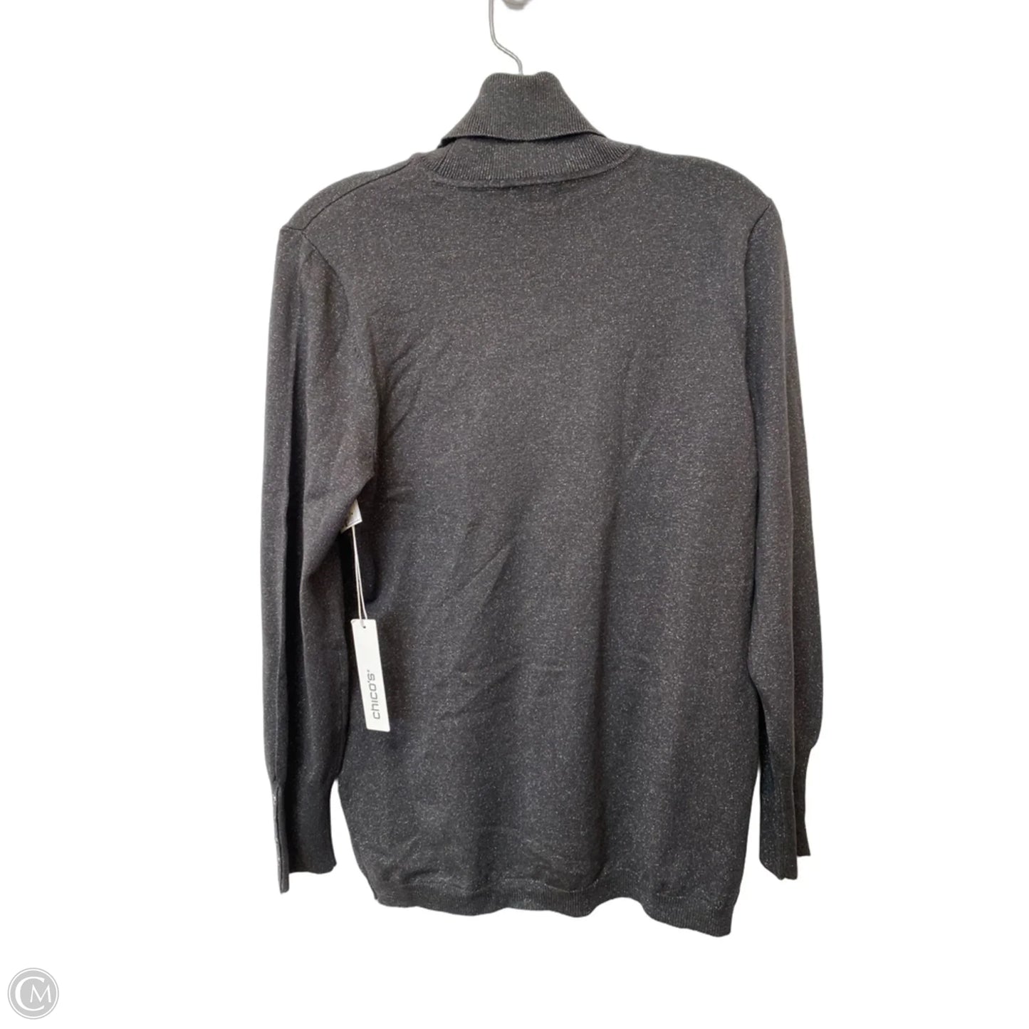 Sweater By Chicos In Grey, Size: M