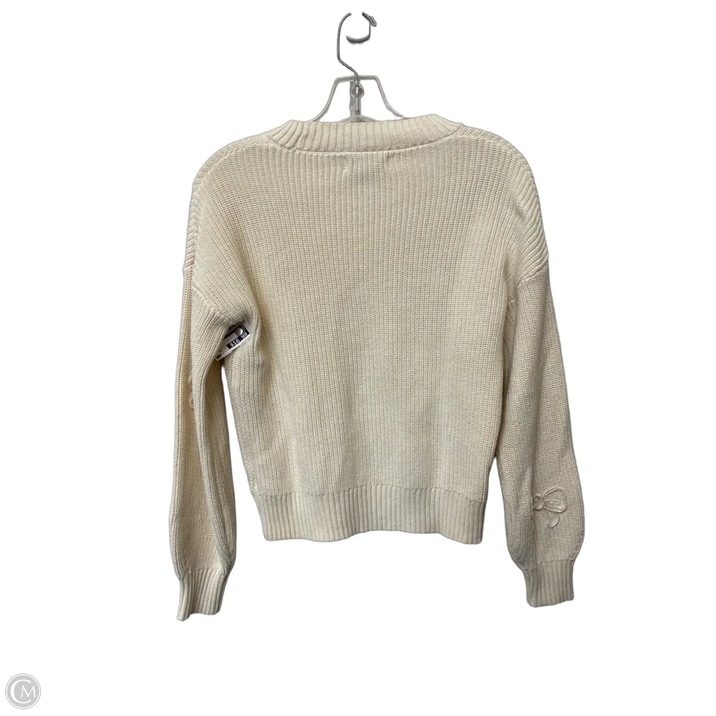 Sweater By Laura Ashley In Cream, Size: Xs