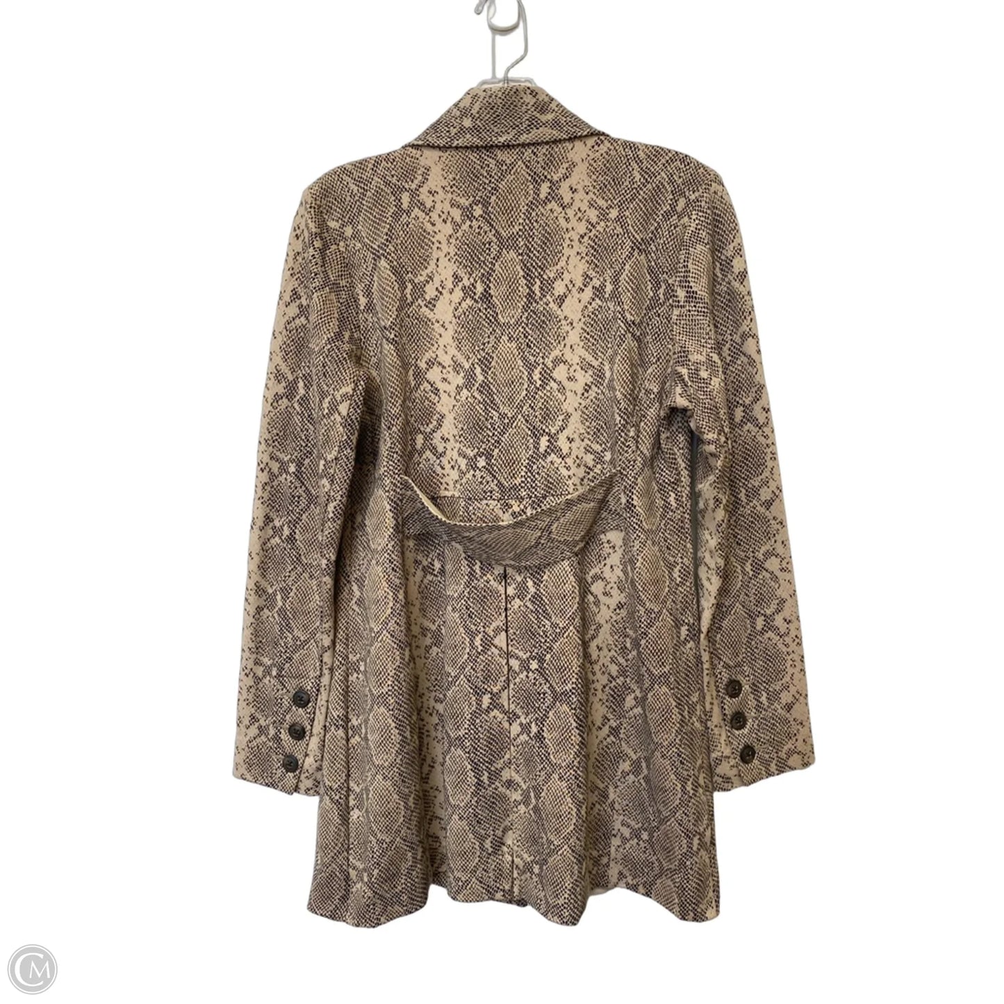 Coat Peacoat By Cabi In Snakeskin Print, Size: S