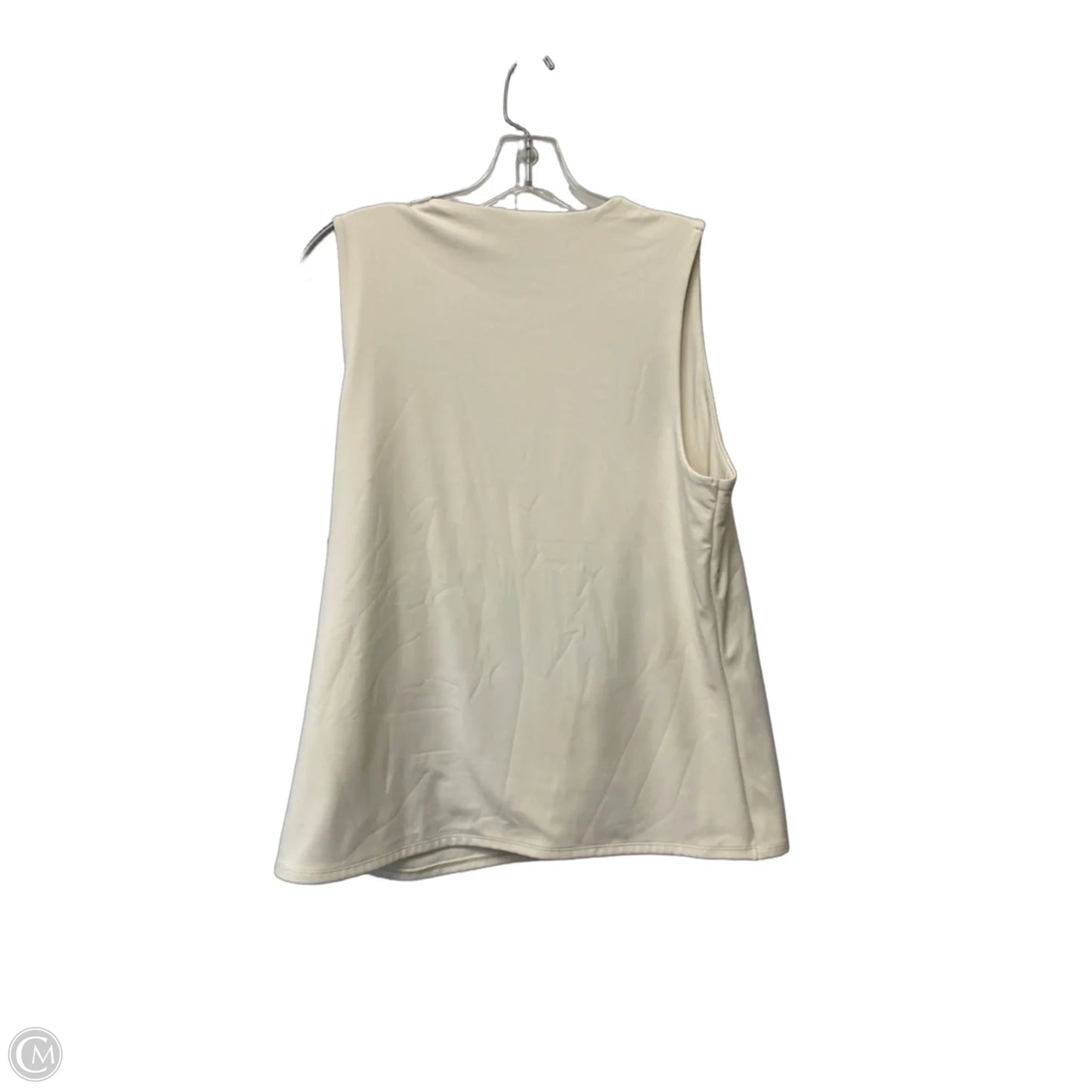 Top Sleeveless Basic By Express In Cream, Size: Xl