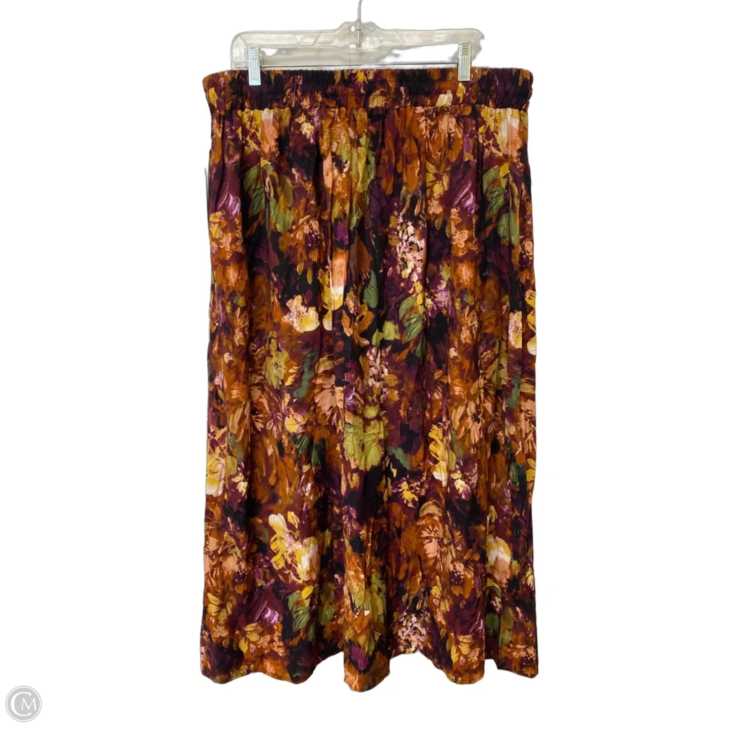 Skirt Maxi By Clothes Mentor In Floral Print, Size: Xl